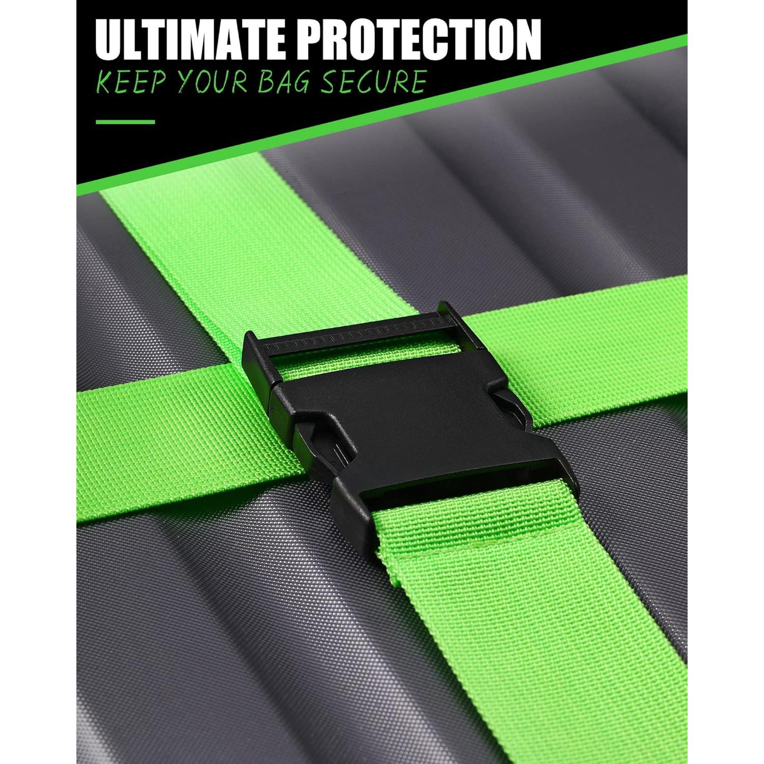 Correas de Equipaje Saintrygo 12 Piezas Ajustables TSA