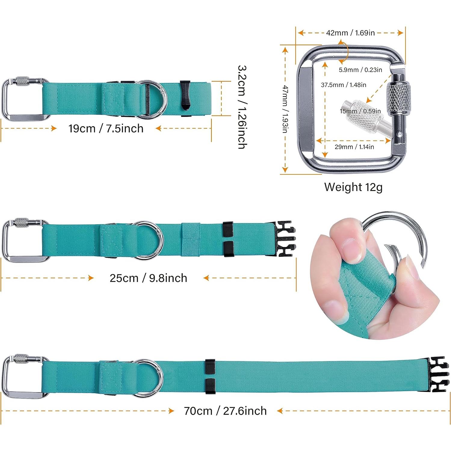Correa de Equipaje UOZL Ajustable Verde 19x3 cm