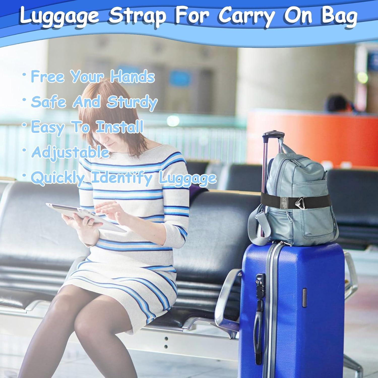 Correa de Equipaje Ajustable Consss 2-en-1 Nylon 119cm