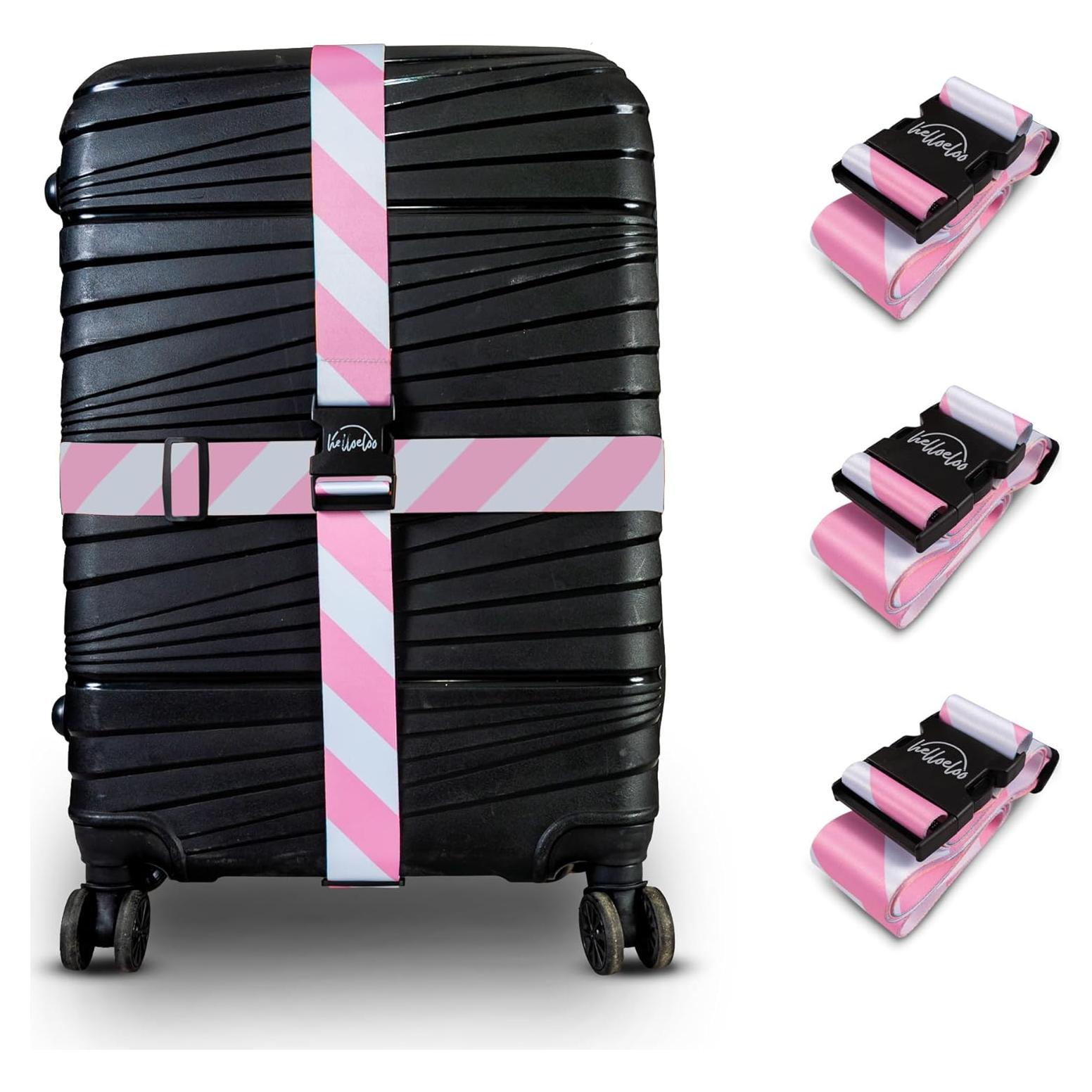 Correas de Equipaje Ajustables Helloeloo 187,96 cm 3 Pzas