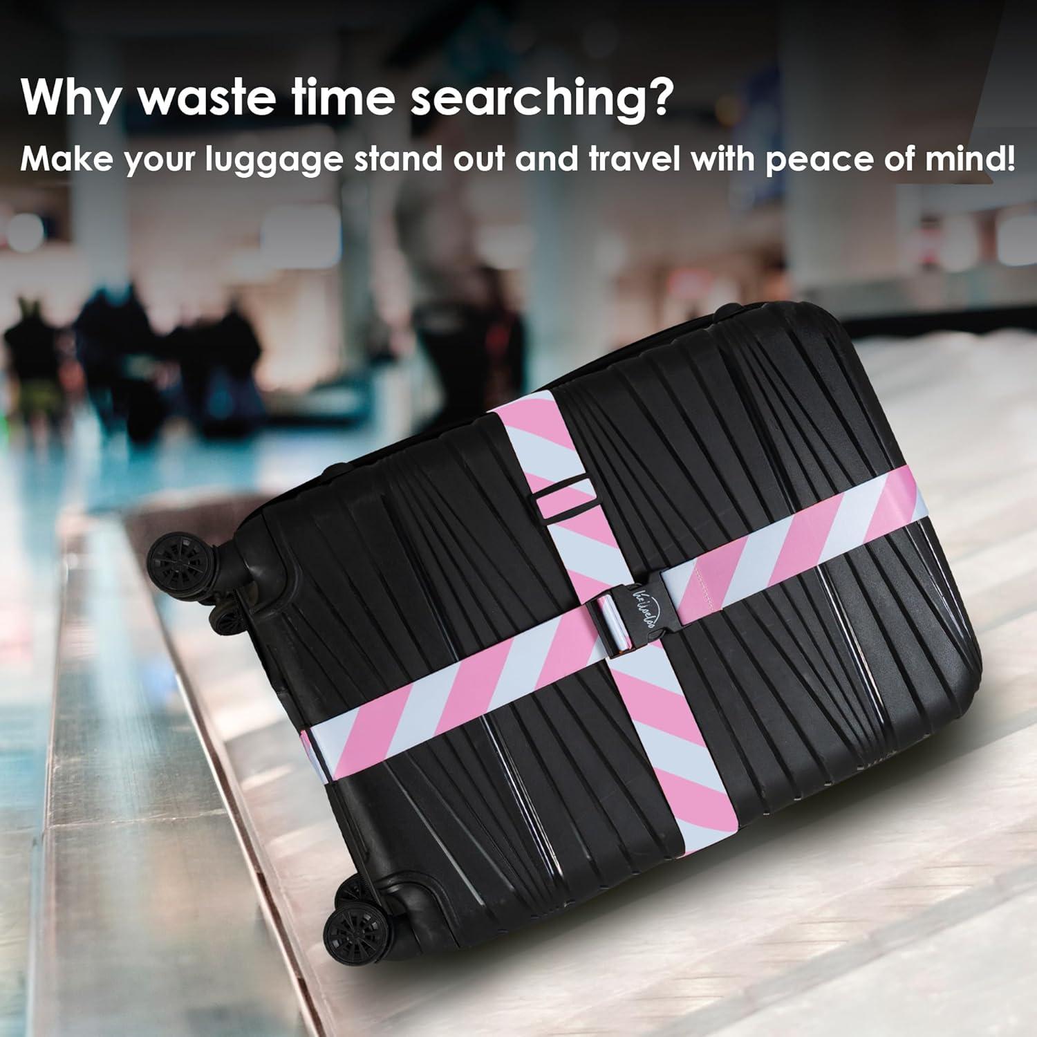 Correas de Equipaje Ajustables Helloeloo 187,96 cm 3 Pzas