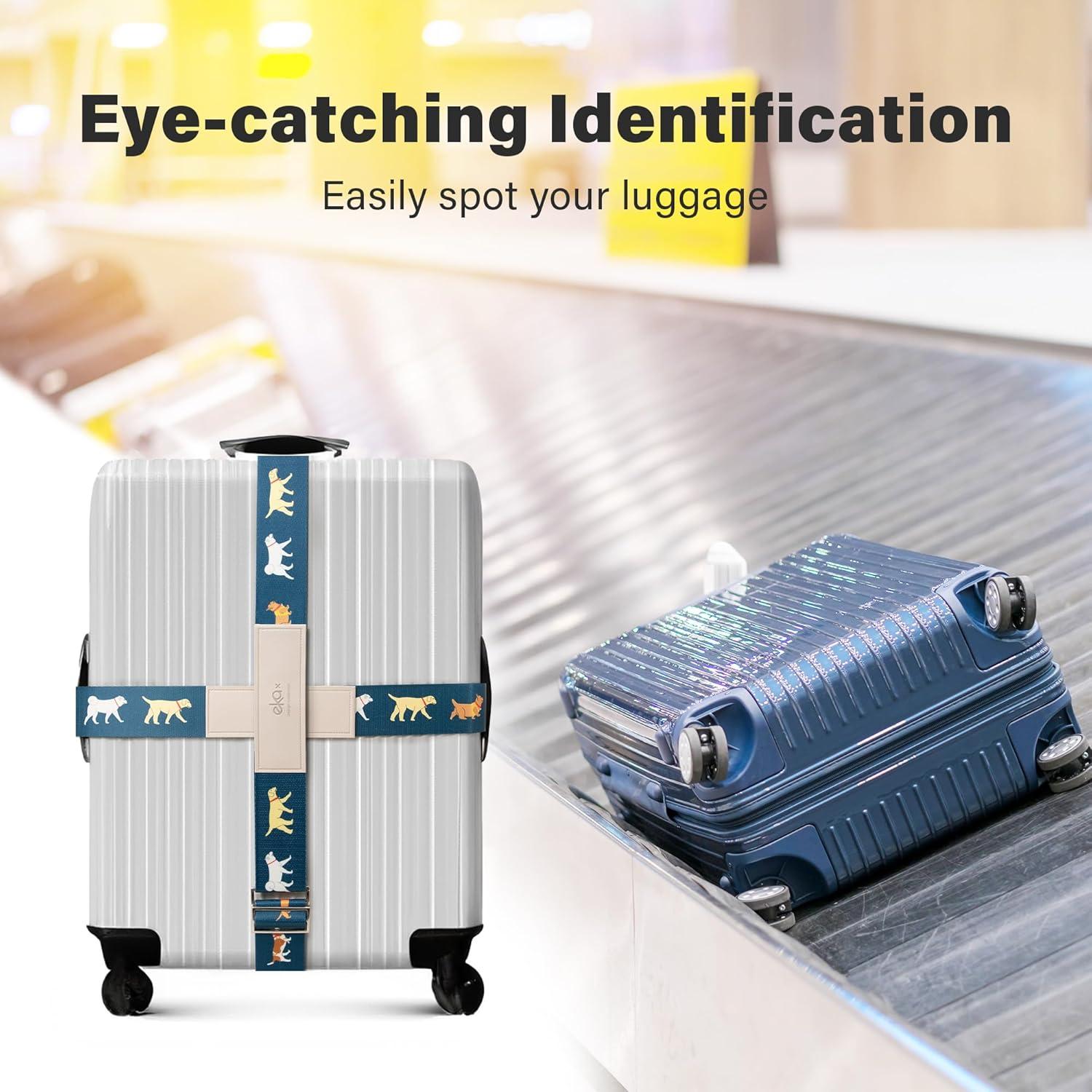 Correa de Equipaje Ajustable EKAX Cachorro 194,6 cm