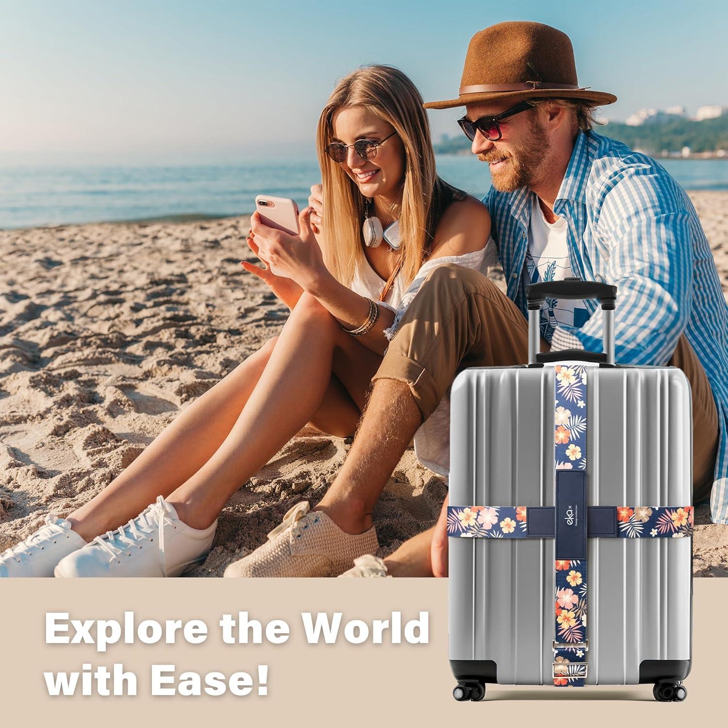 Correa de Equipaje Ajustable EKAX Cachorro 194,6 cm