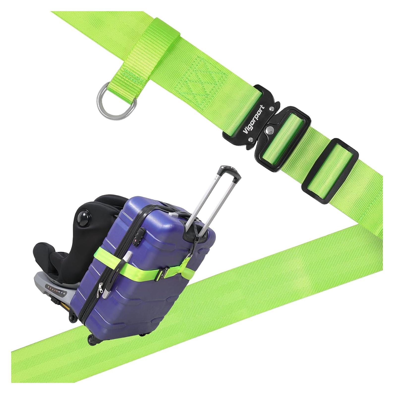 Cinturón de Viaje Vigorport Verde 193 cm Hebilla Metal