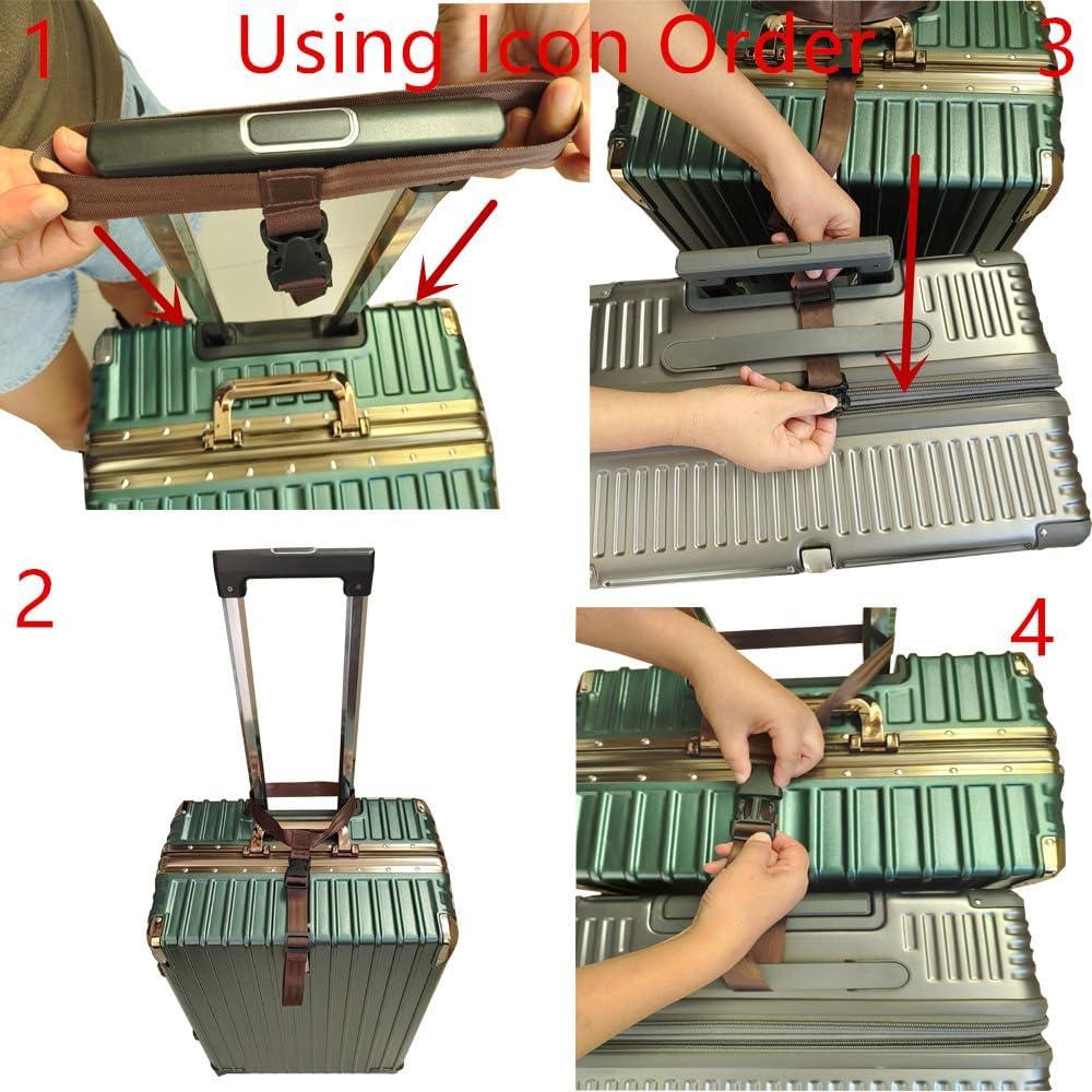 Correas de Equipaje HDHYK 2 Unidades Negro 50 kg