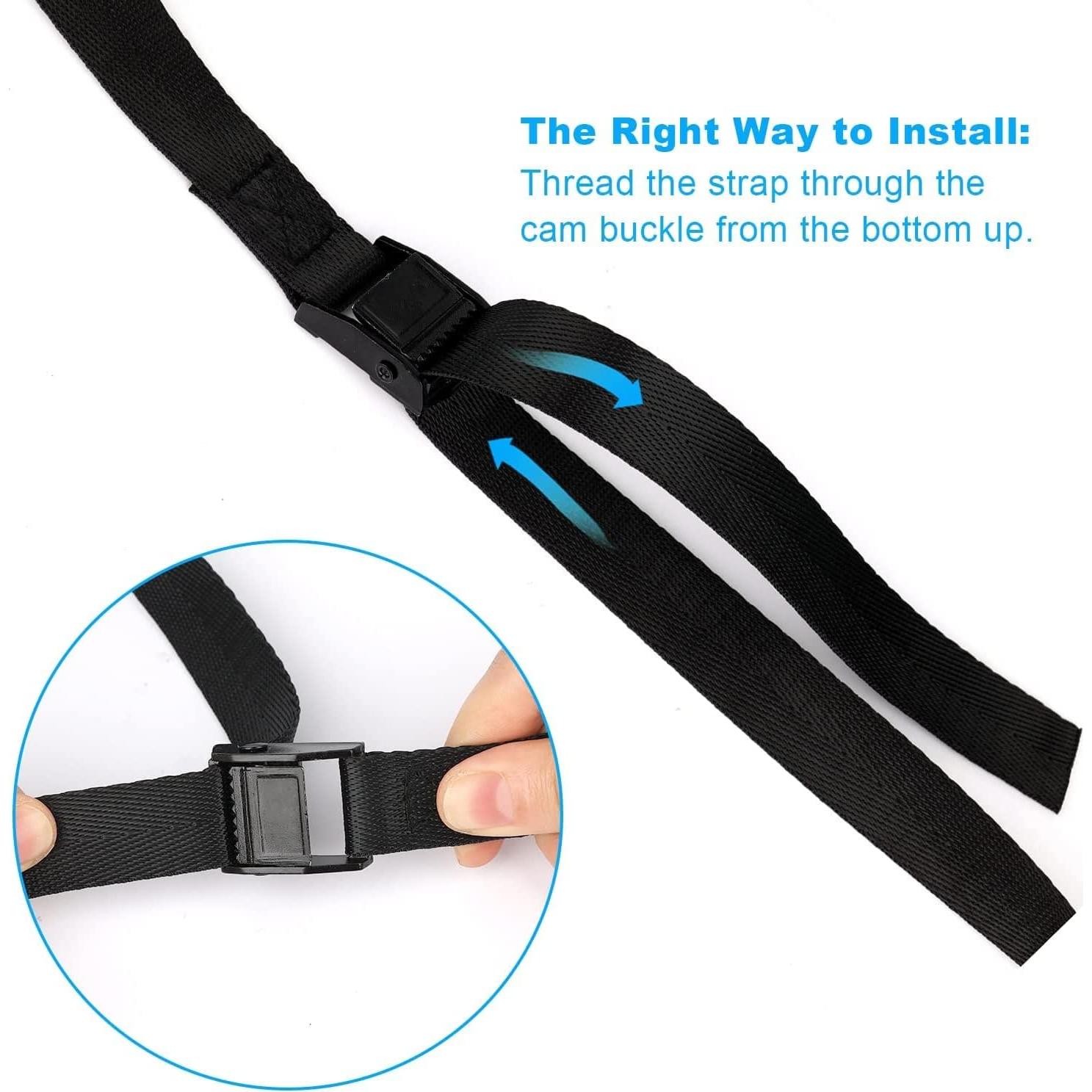 Paquete de 4 correas de sujeción DSHTP 152 cm 600 lbs