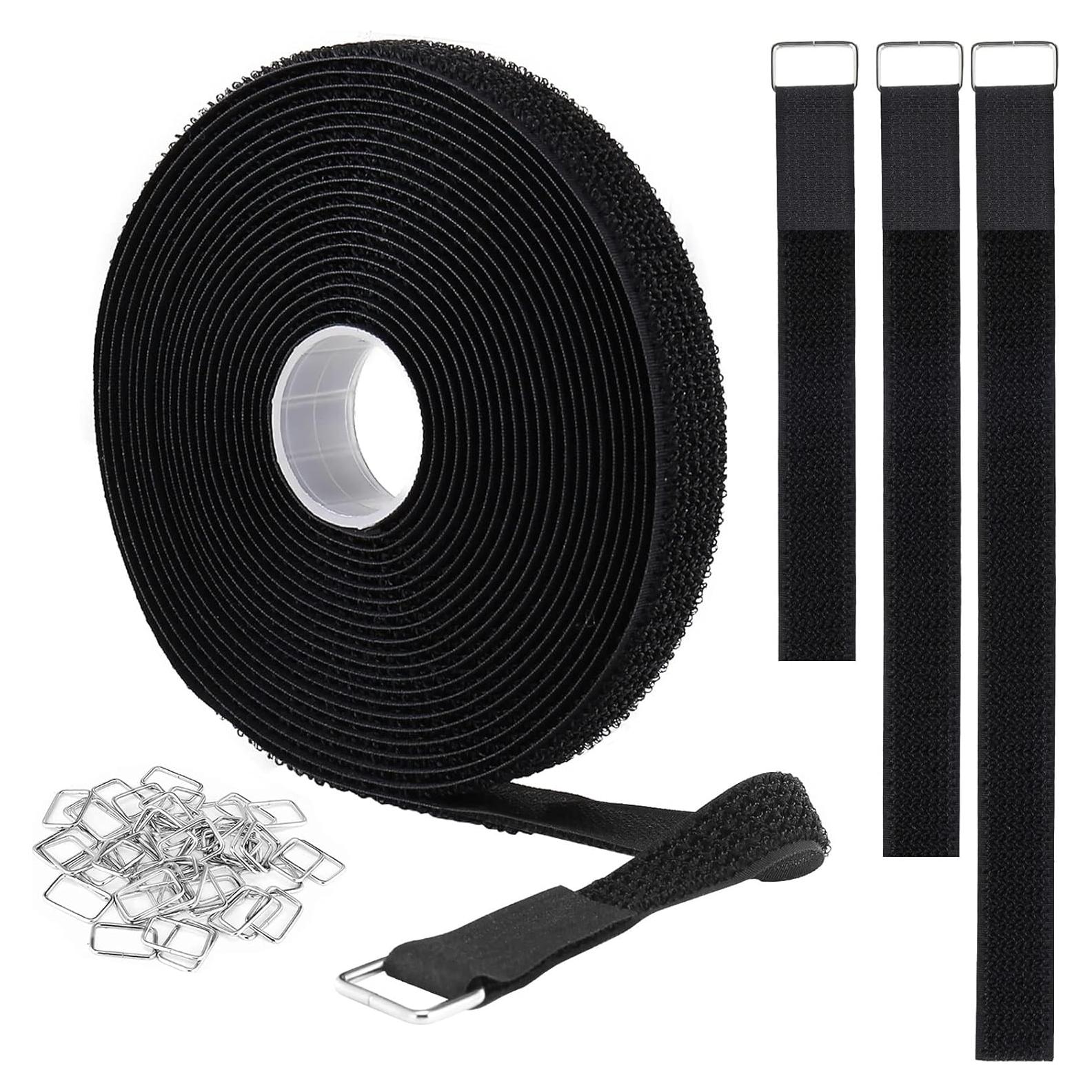 Correas de Gancho y Bucle YMCRLUX 1x4.88m 25 Hebillas Metal