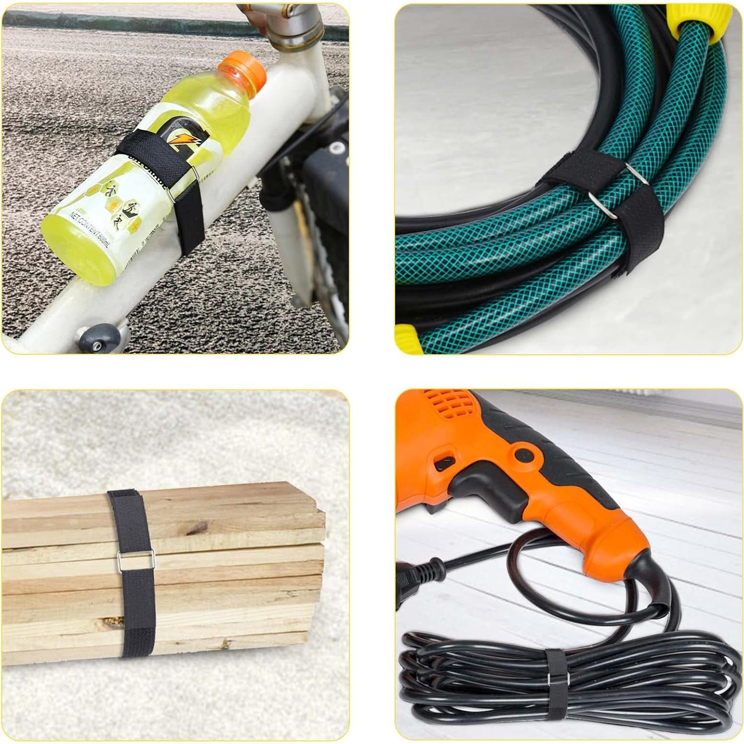 Correas de Gancho y Bucle YMCRLUX 1x4.88m 25 Hebillas Metal