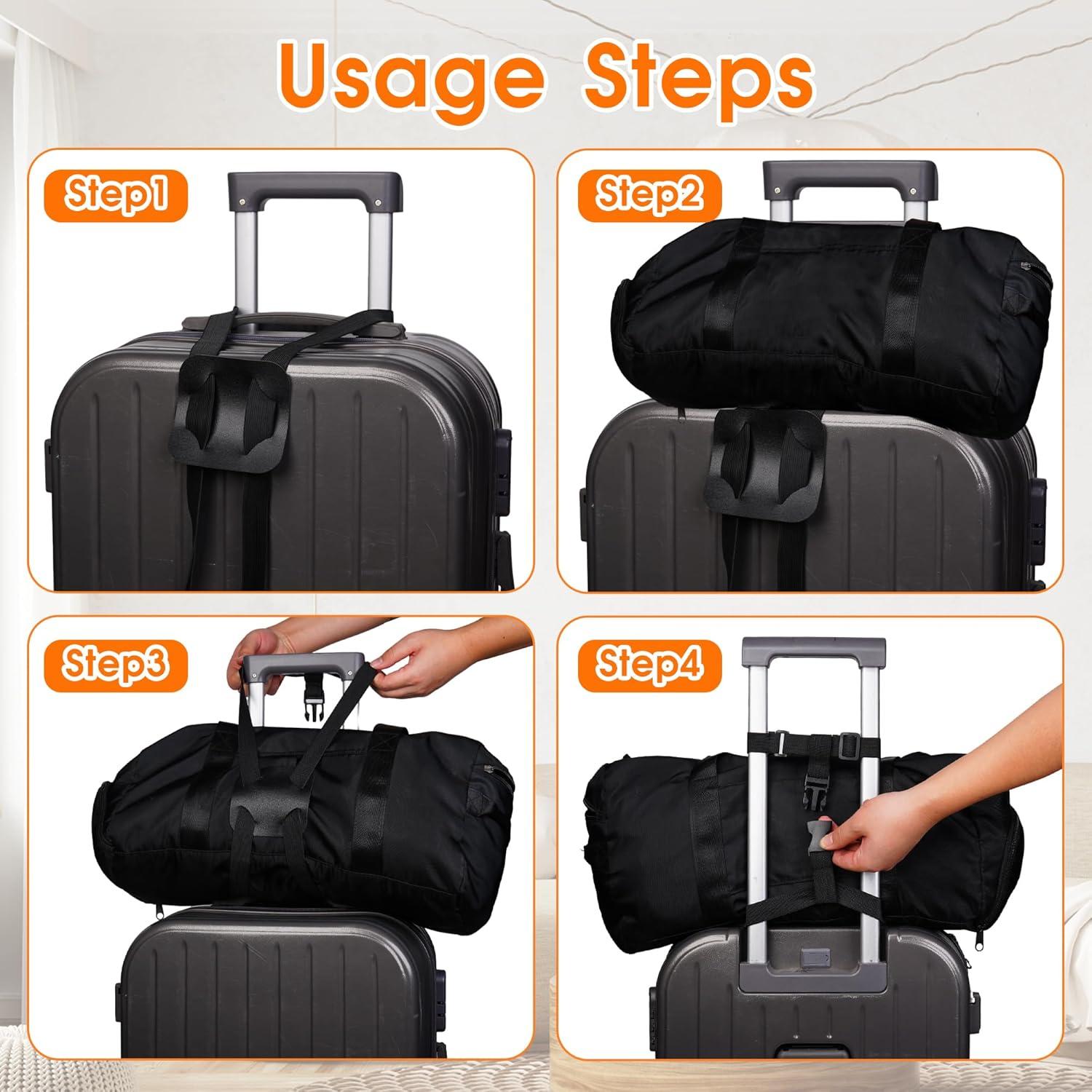 Correa de Equipaje Elástica Taefuwr 67.91g Negra