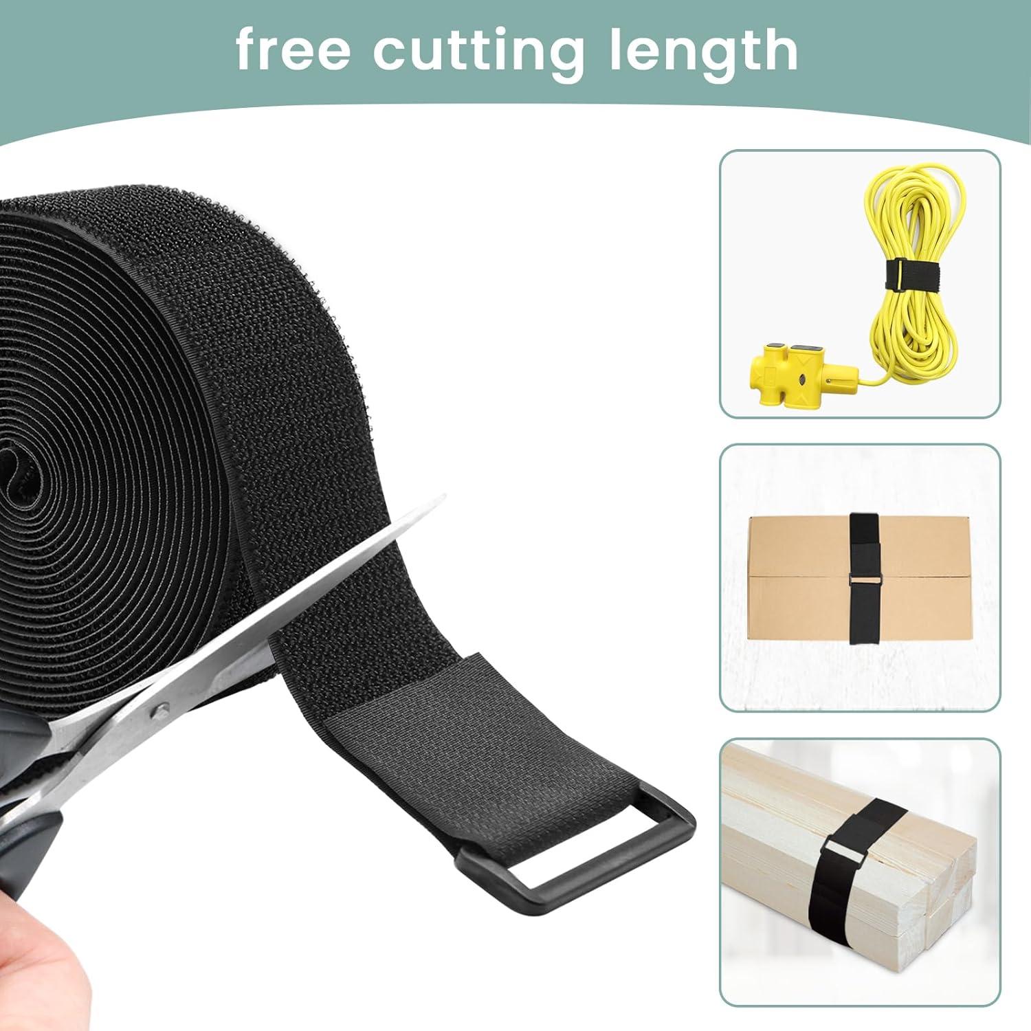 Cintas de sujeción WSZJINB 3,81 cm x 4,88 m 20 hebillas