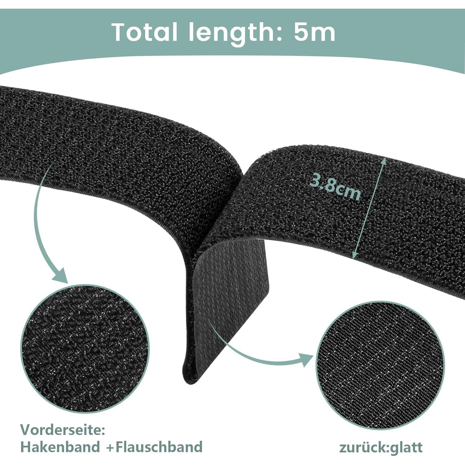 Cintas de sujeción WSZJINB 3,81 cm x 4,88 m 20 hebillas