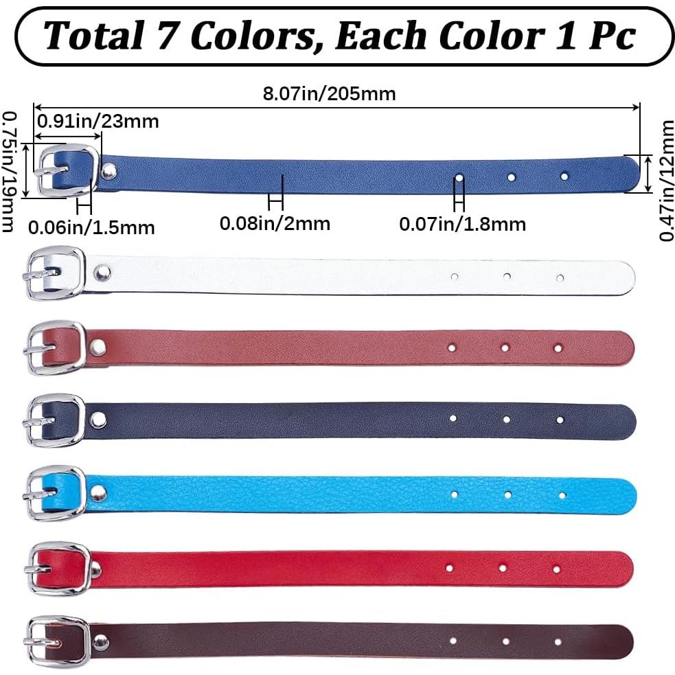 Correas de Equipaje de Cuero GORGECRAFT 7 Colores Ajustables