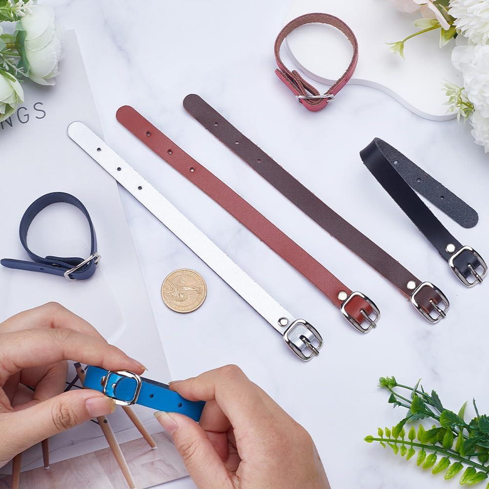 Correas de Equipaje de Cuero GORGECRAFT 7 Colores Ajustables