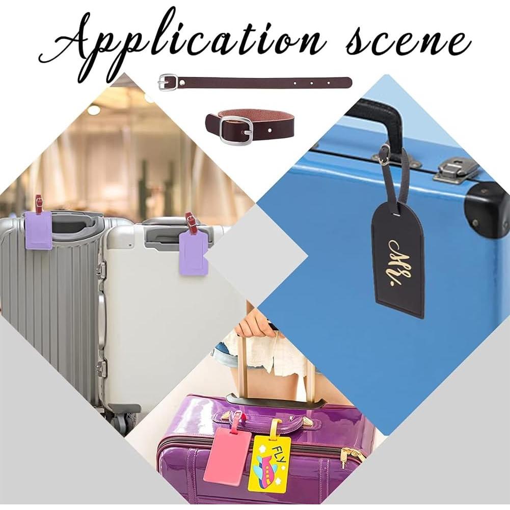 Correas de Equipaje de Cuero GORGECRAFT 7 Colores Ajustables