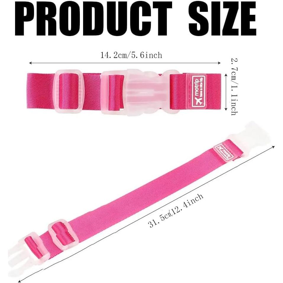 Correas de Equipaje Ajustables NADUSEP 4 Piezas Nylon 12kg