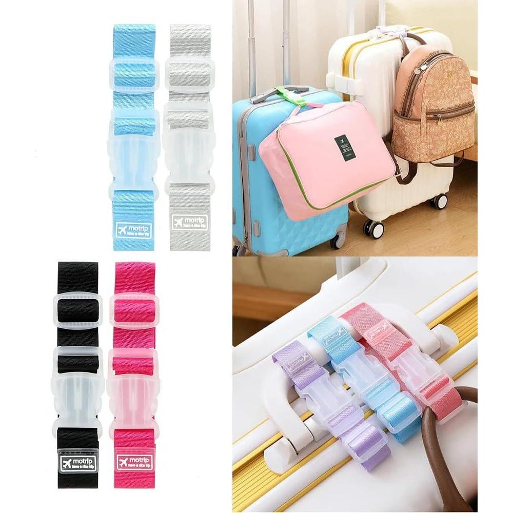 Correas de Equipaje Ajustables NADUSEP 4 Piezas Nylon 12kg