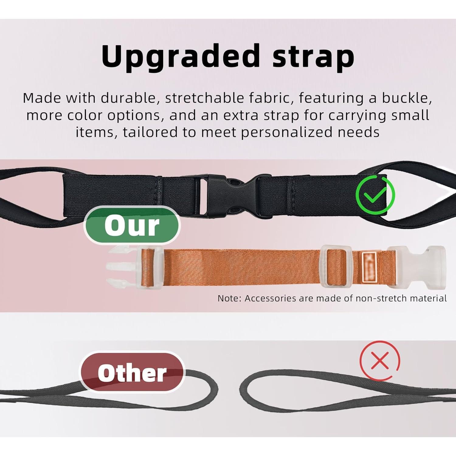 Correa de Equipaje Ajustable LapinPowUp Marrón - 2 Piezas