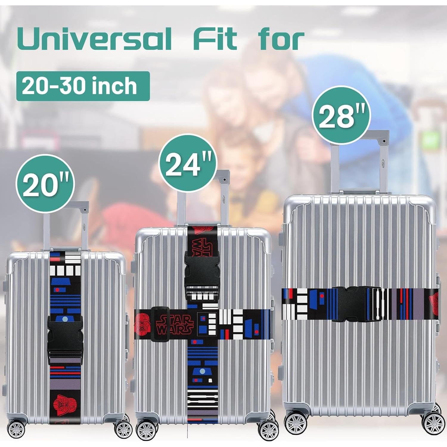 Correas de Equipaje Akkya Ajustables 2 Piezas Nylon