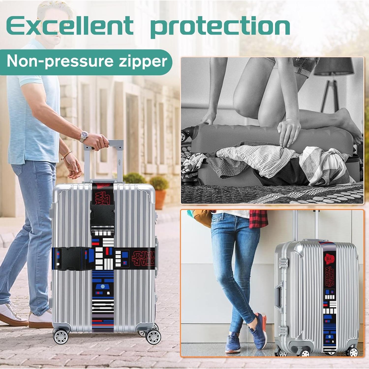 Correas de Equipaje Akkya Ajustables 2 Piezas Nylon