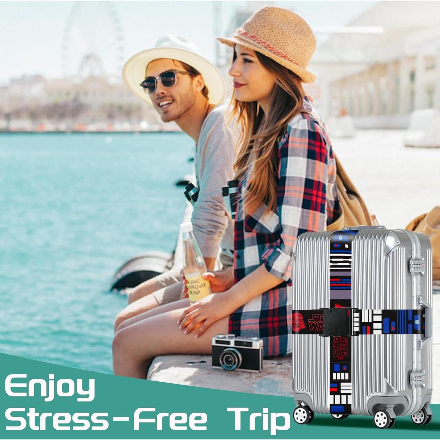 Correas de Equipaje Akkya Ajustables 2 Piezas Nylon