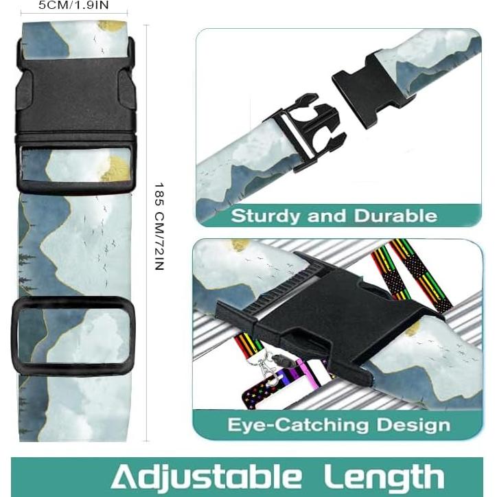 Correa de Equipaje Ajustable Luggitime 120-200 cm Montaña