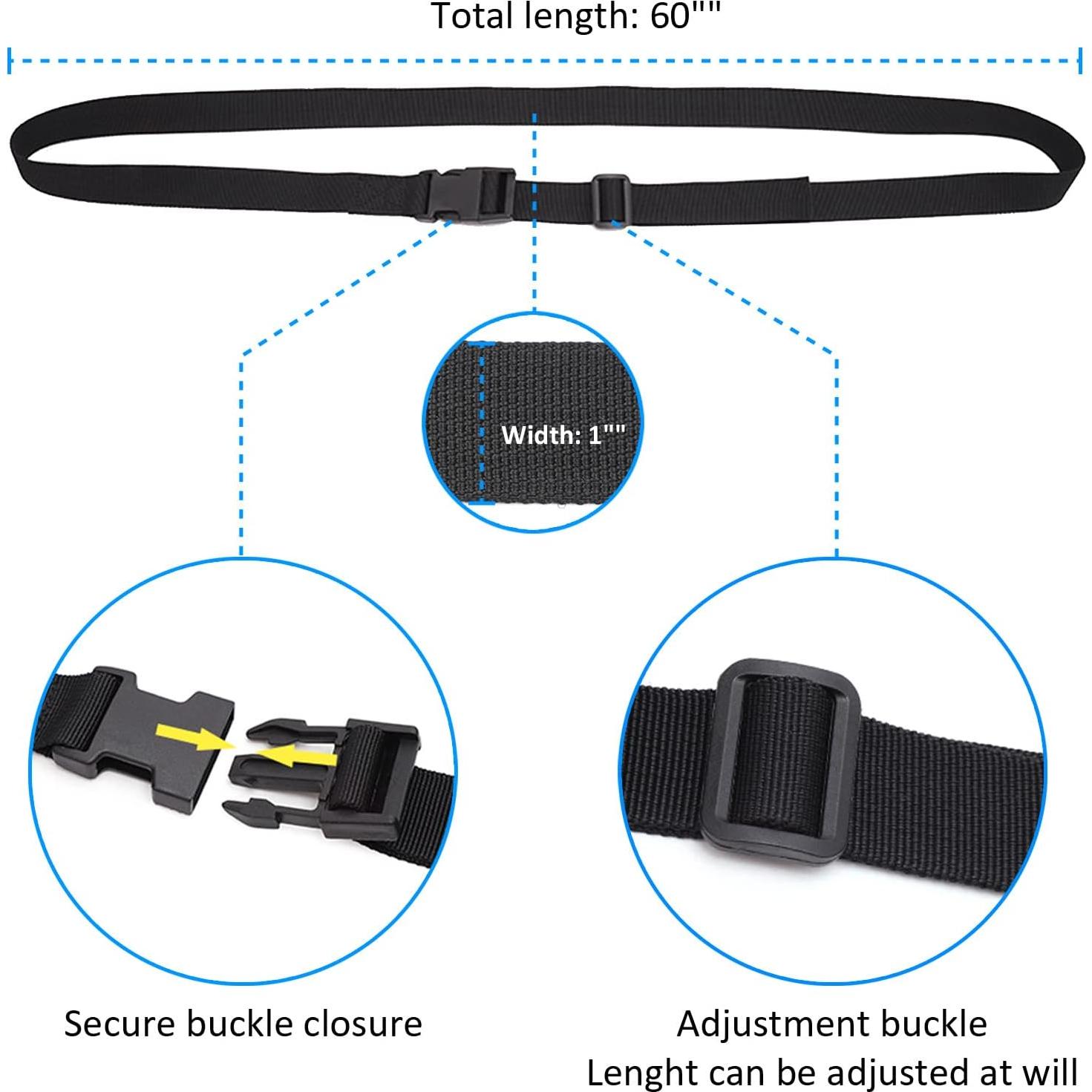 Paquete de 6 correas de sujeción nylon Ayifan 1x60 cm