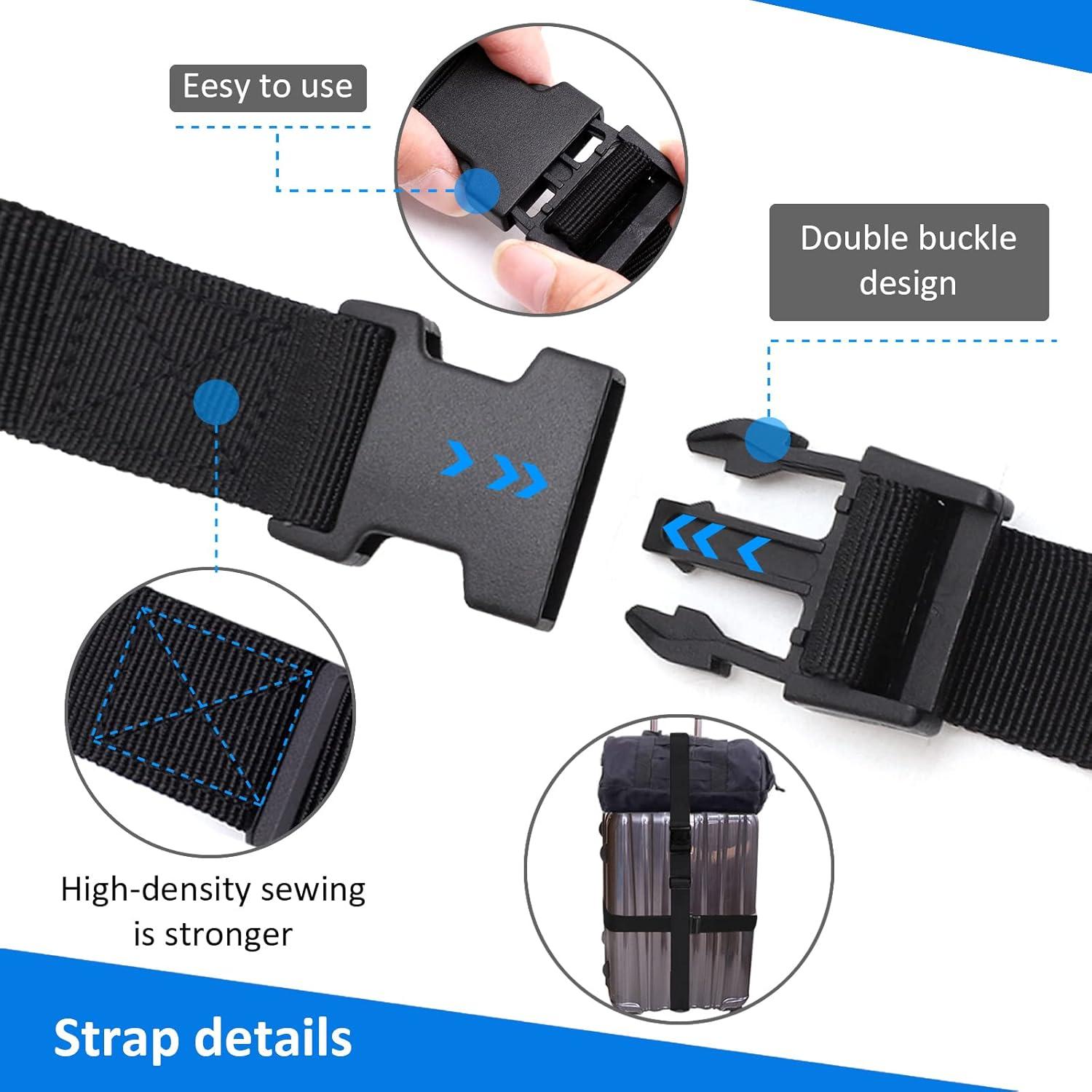 Paquete de 6 correas de sujeción nylon Ayifan 1x60 cm