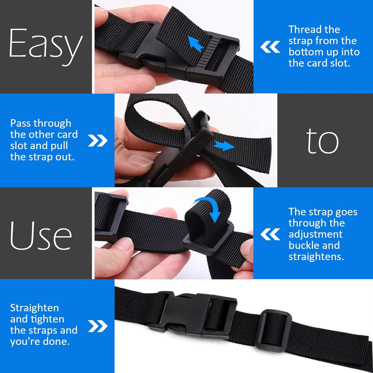 Paquete de 6 correas de sujeción nylon Ayifan 1x60 cm