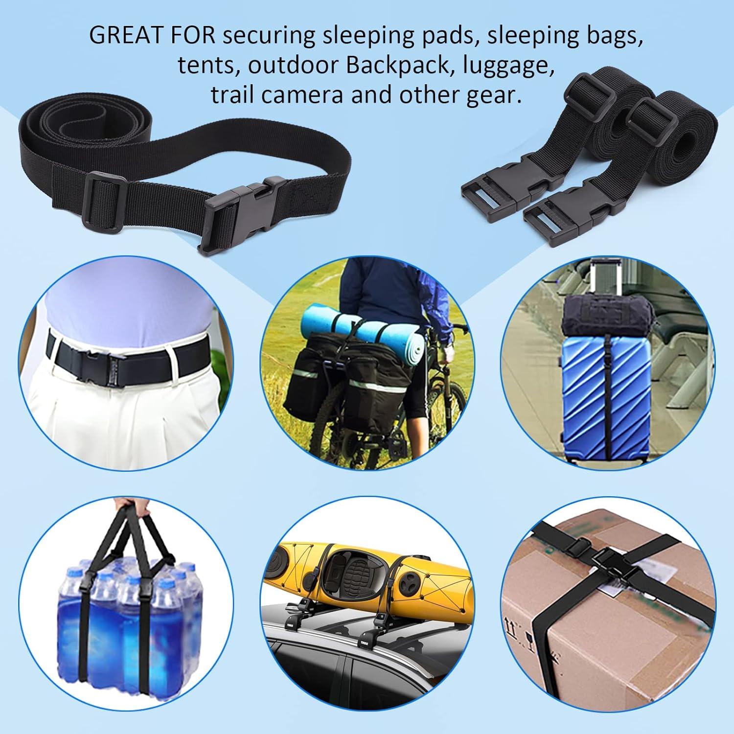 Paquete de 6 correas de sujeción nylon Ayifan 1x60 cm