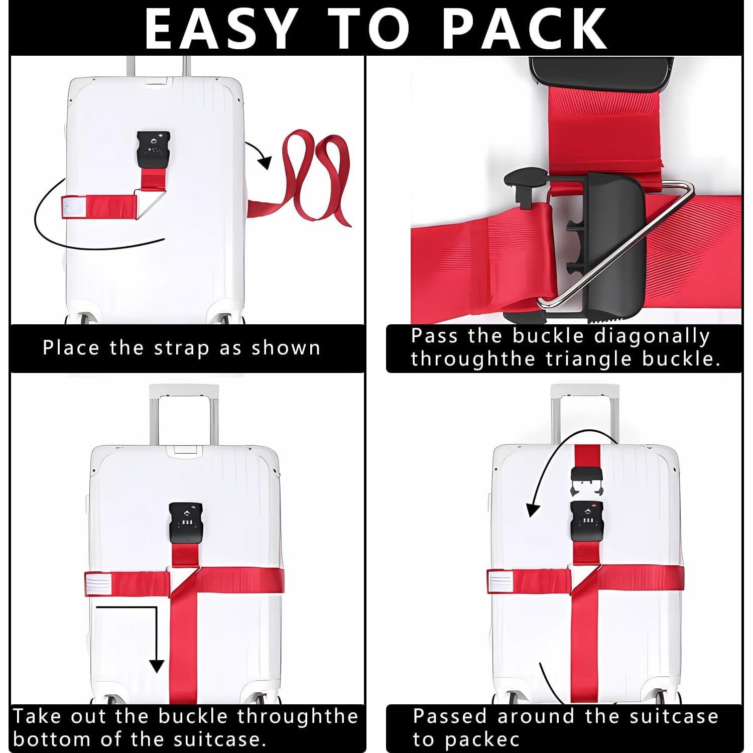 Correa de Equipaje Ajustable ELETICA con Candado TSA 200 cm