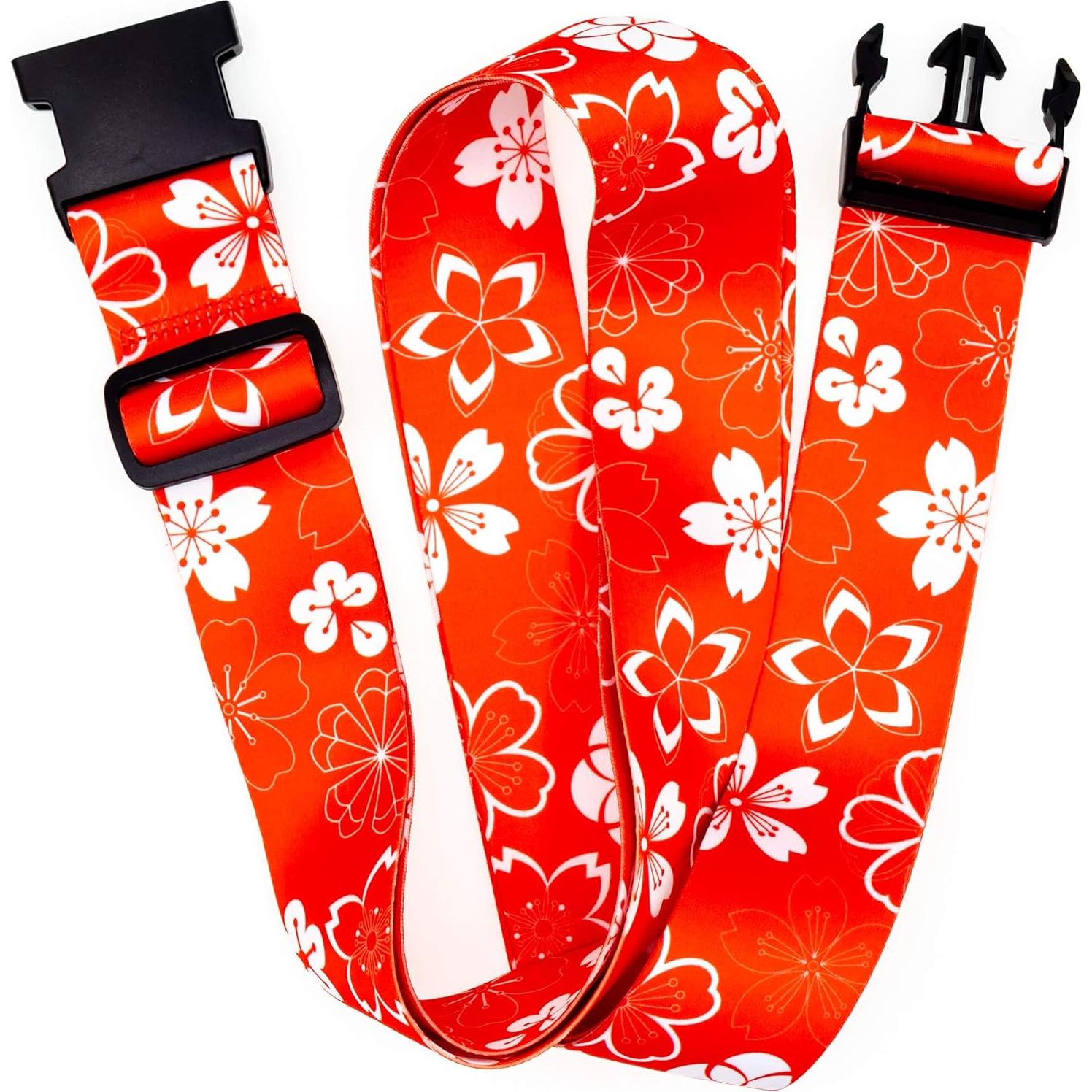 Correas de Equipaje Teeoff Ajustables 220 cm Naranja Sakura 2 Pcs