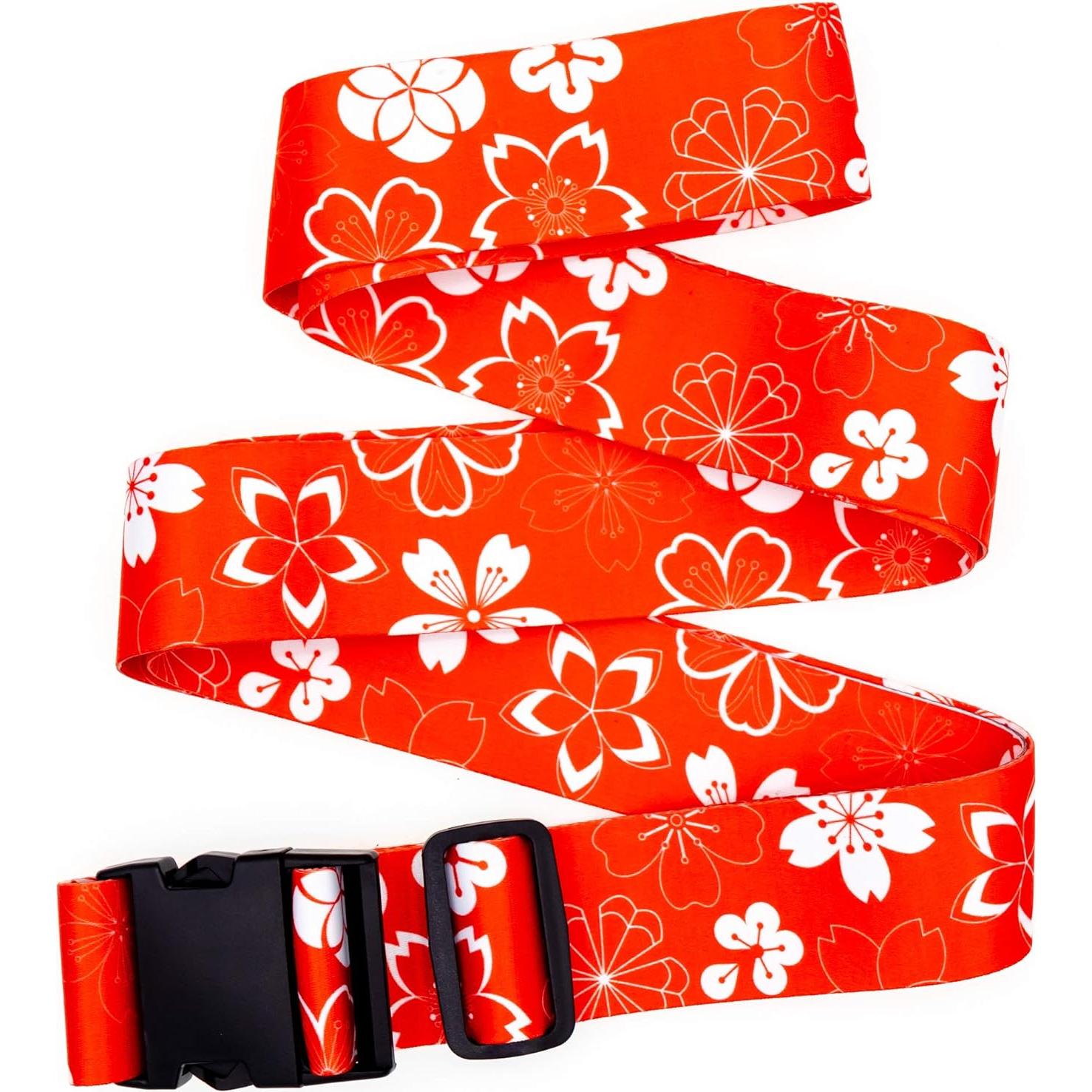 Correas de Equipaje Teeoff Ajustables 220 cm Naranja Sakura 2 Pcs