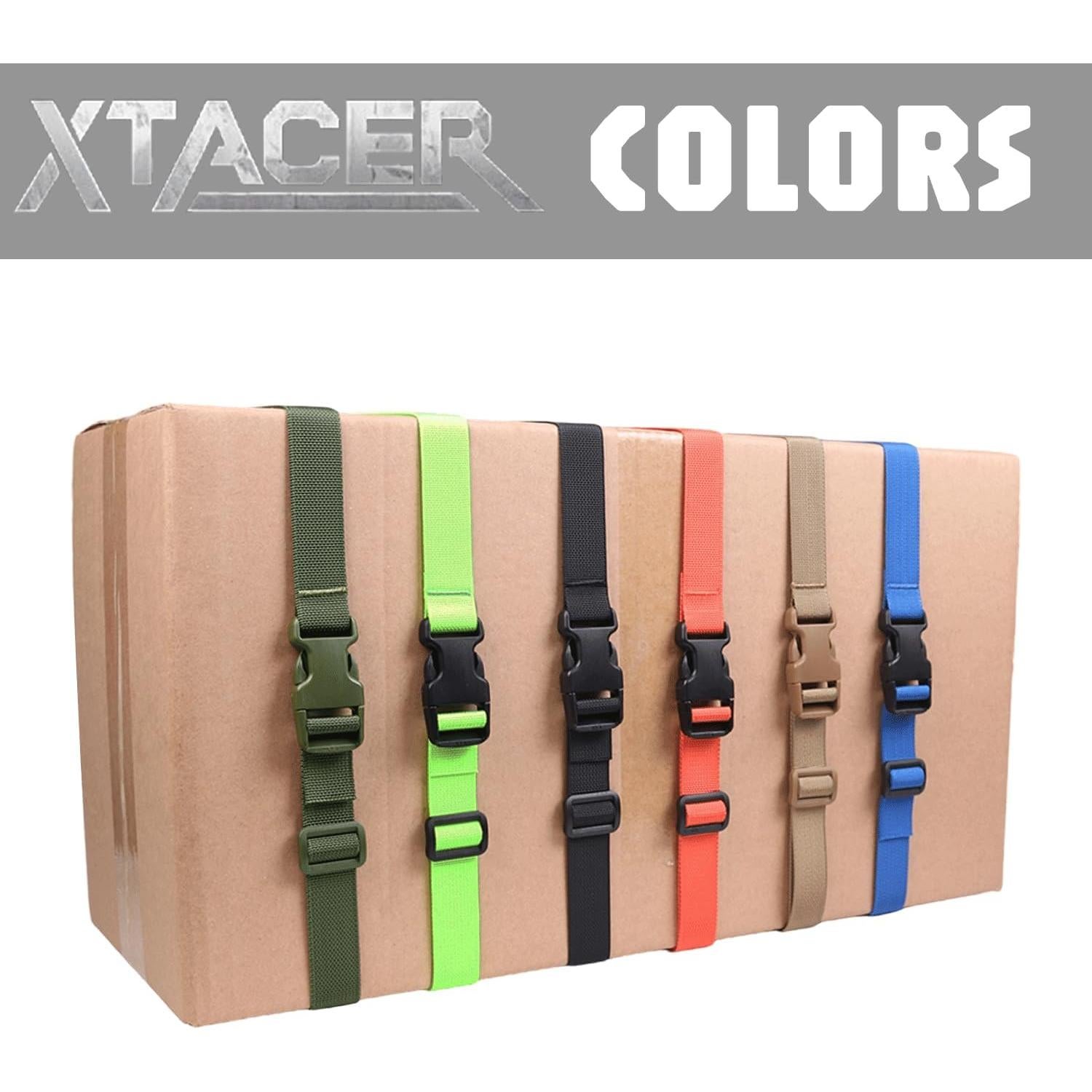 Correa Ajustable XTACER para Equipaje 4 Piezas 200 cm Negro