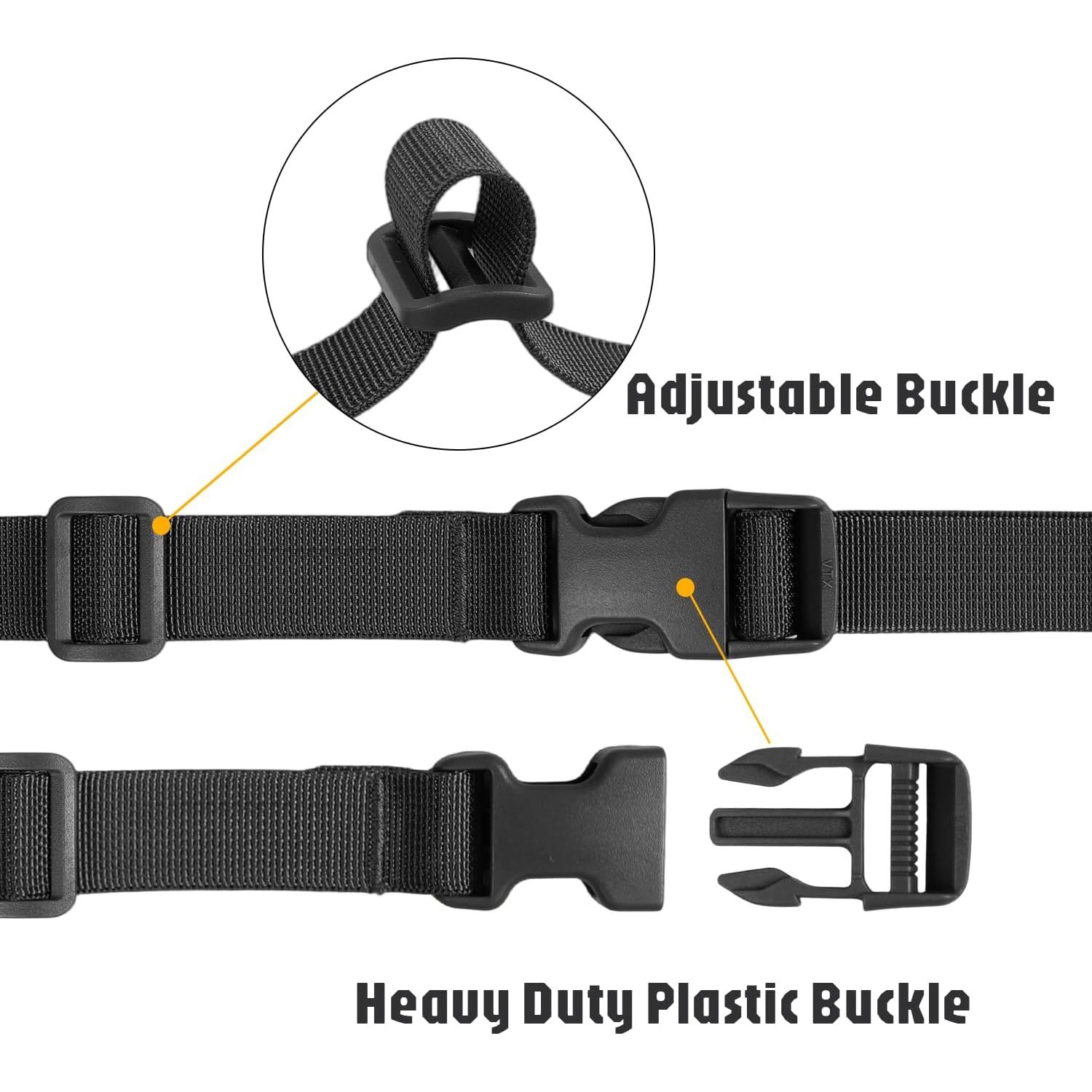 Correa Ajustable XTACER para Equipaje 4 Piezas 200 cm Negro