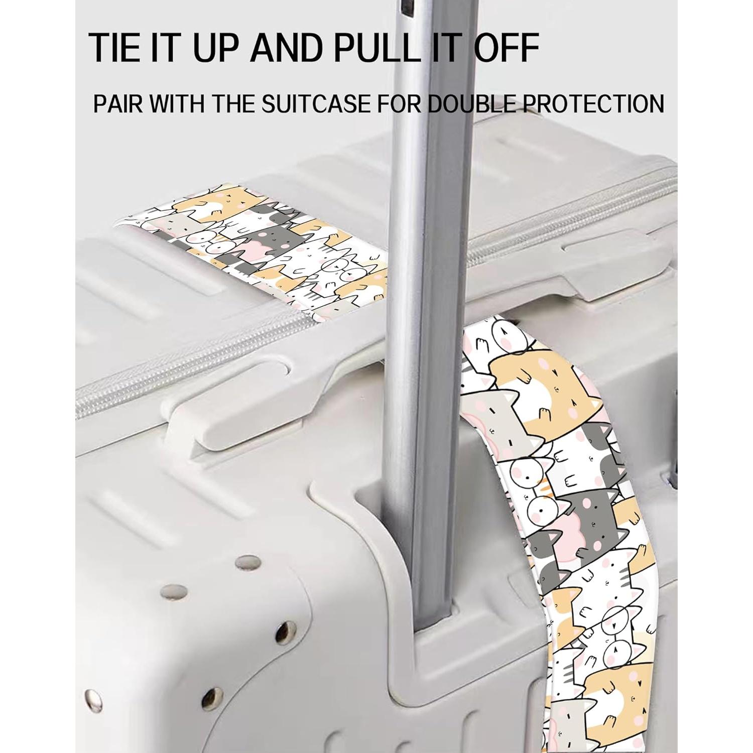 Correas de Equipaje Ajustables ASJHFDIR Gatos Lindos