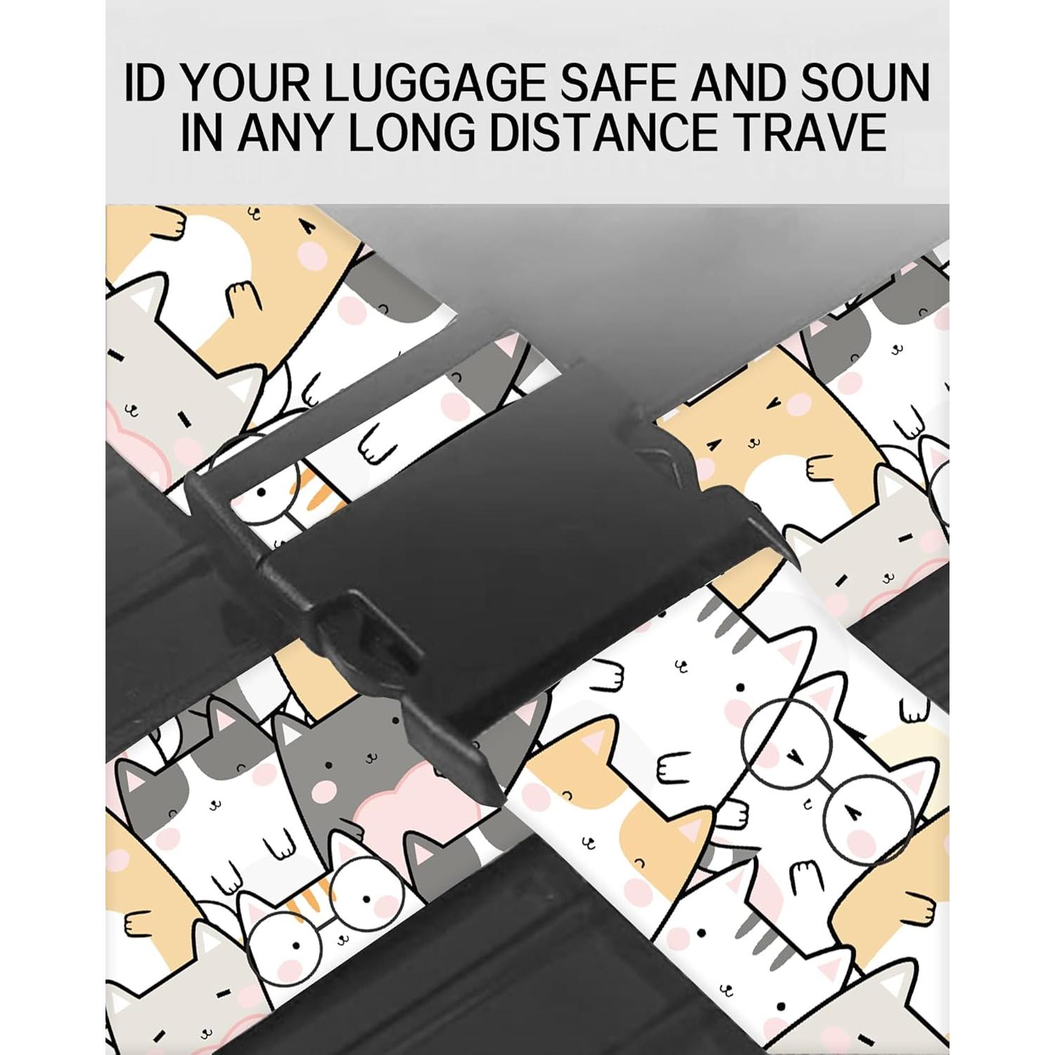 Correas de Equipaje Ajustables ASJHFDIR Gatos Lindos