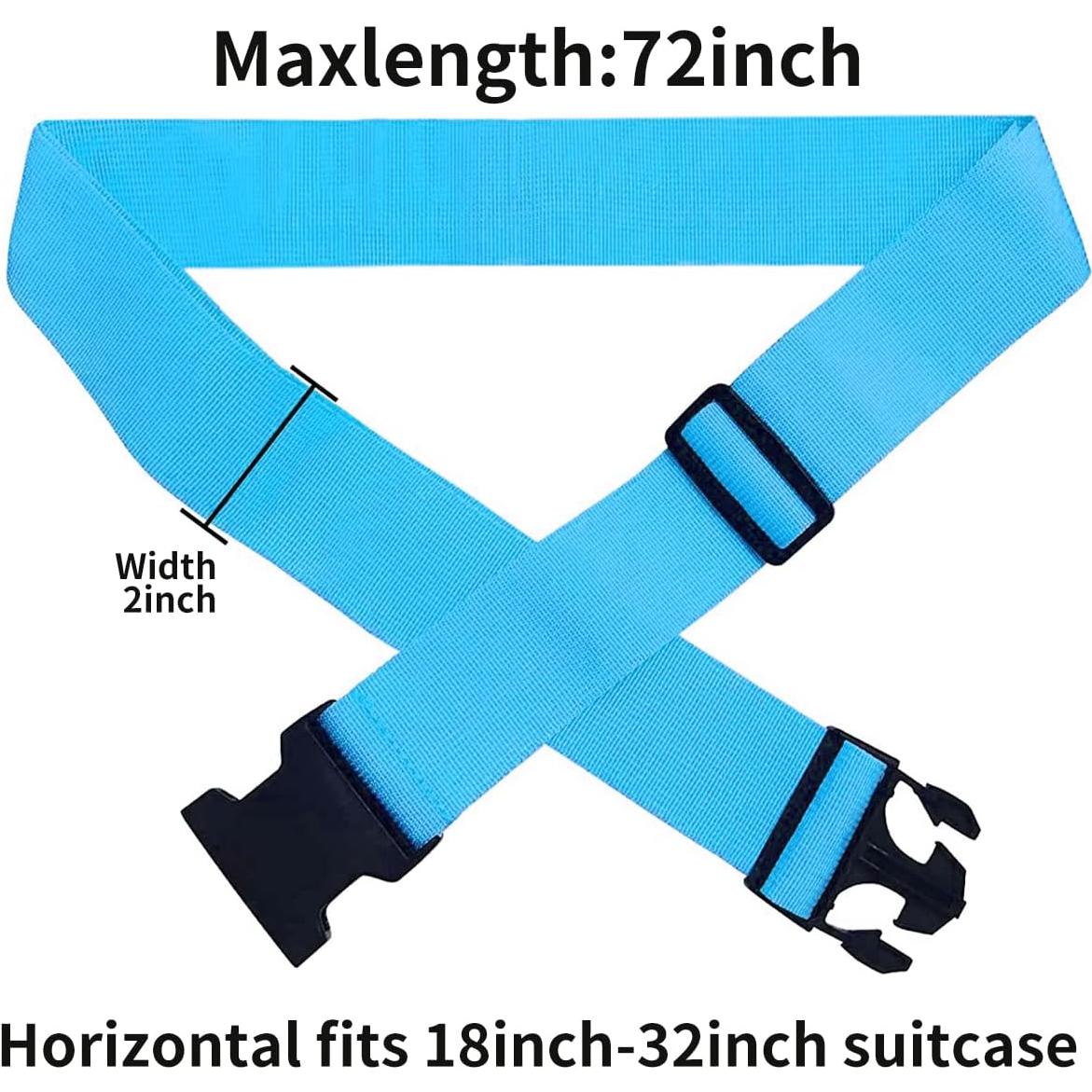 Ikaufen 6 Correas de Equipaje Ajustables Multicolor 182,88 cm