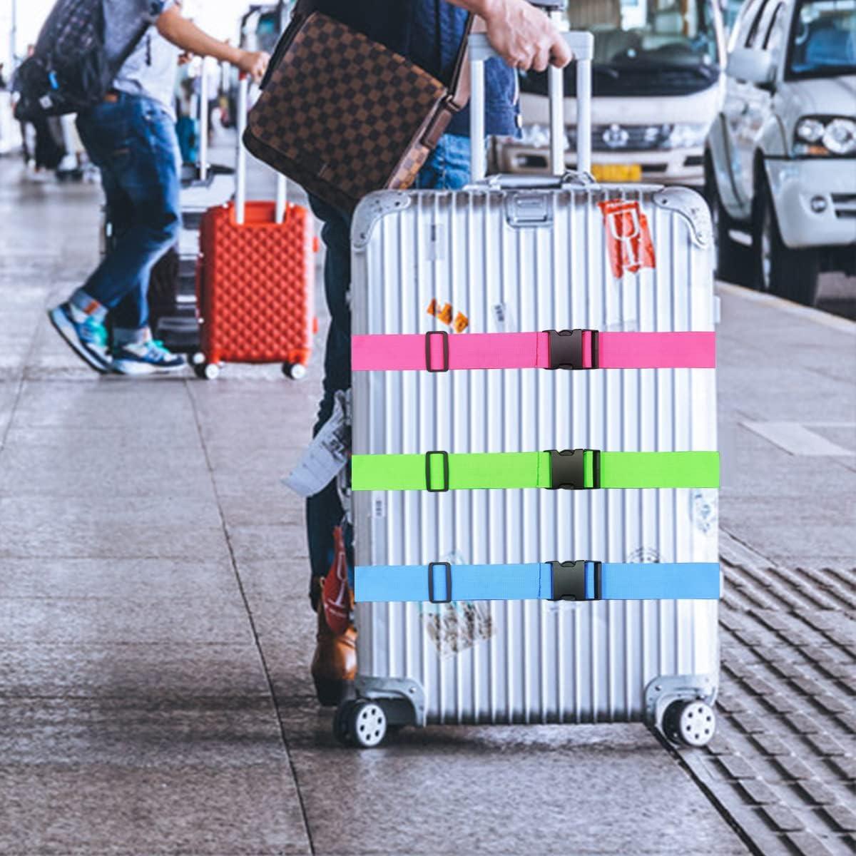 Ikaufen 6 Correas de Equipaje Ajustables Multicolor 182,88 cm