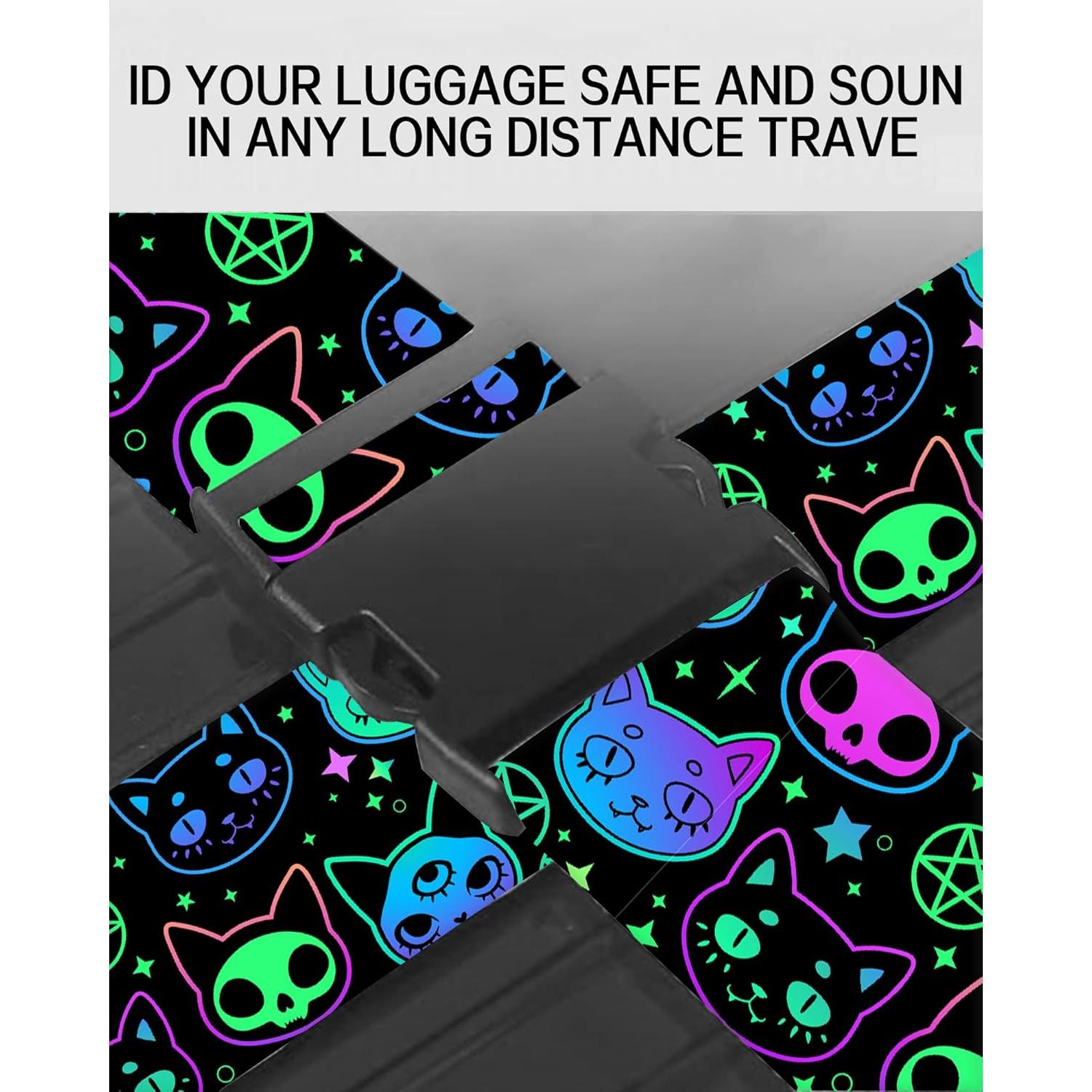 Correa de Equipaje Ajustable ASJHFDIR Gatos Morados