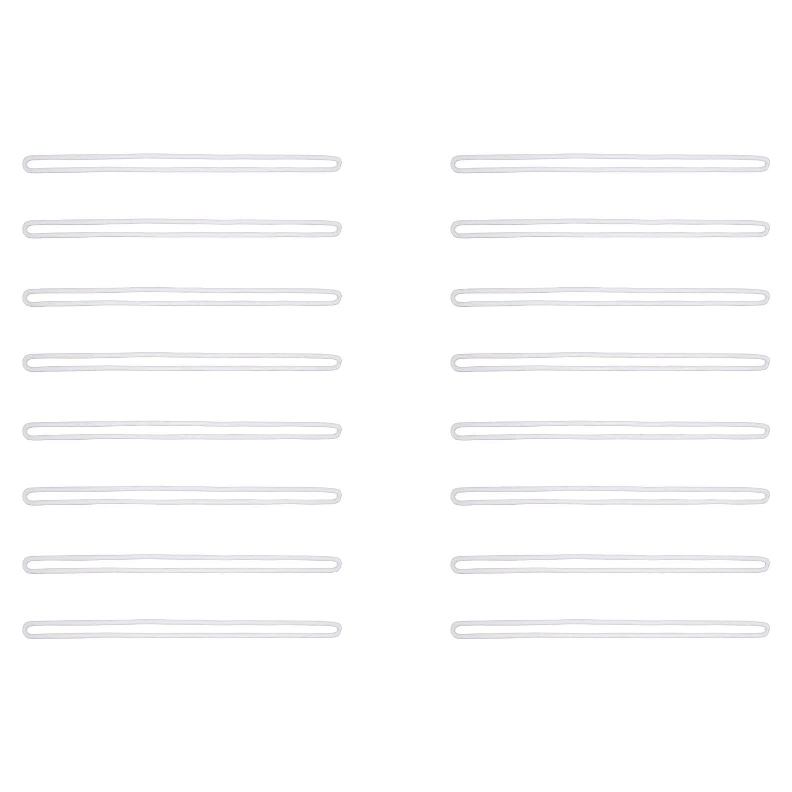 30 Lazos de Equipaje Transparentes Sowaka 15,24 cm Plástico