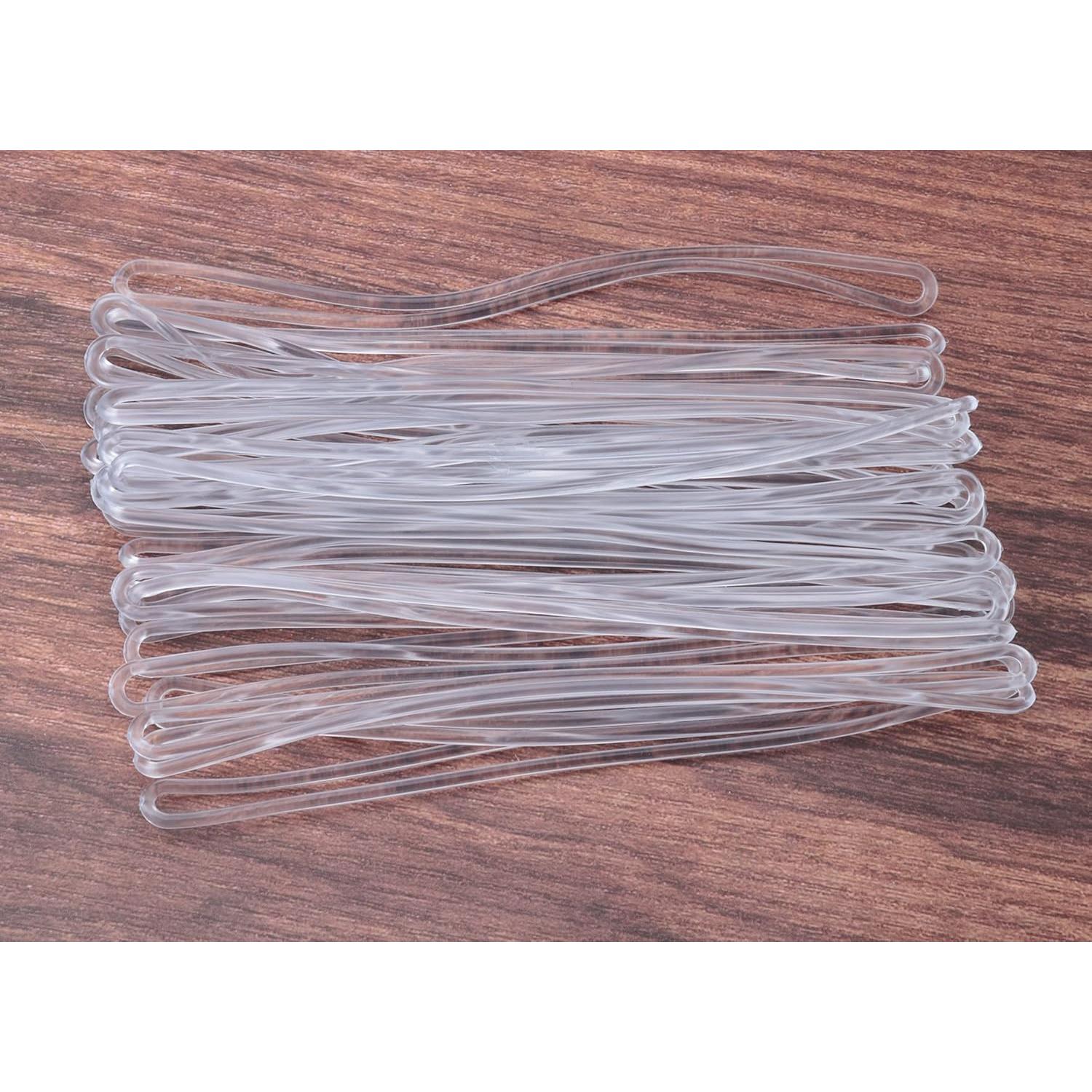 30 Lazos de Equipaje Transparentes Sowaka 15,24 cm Plástico