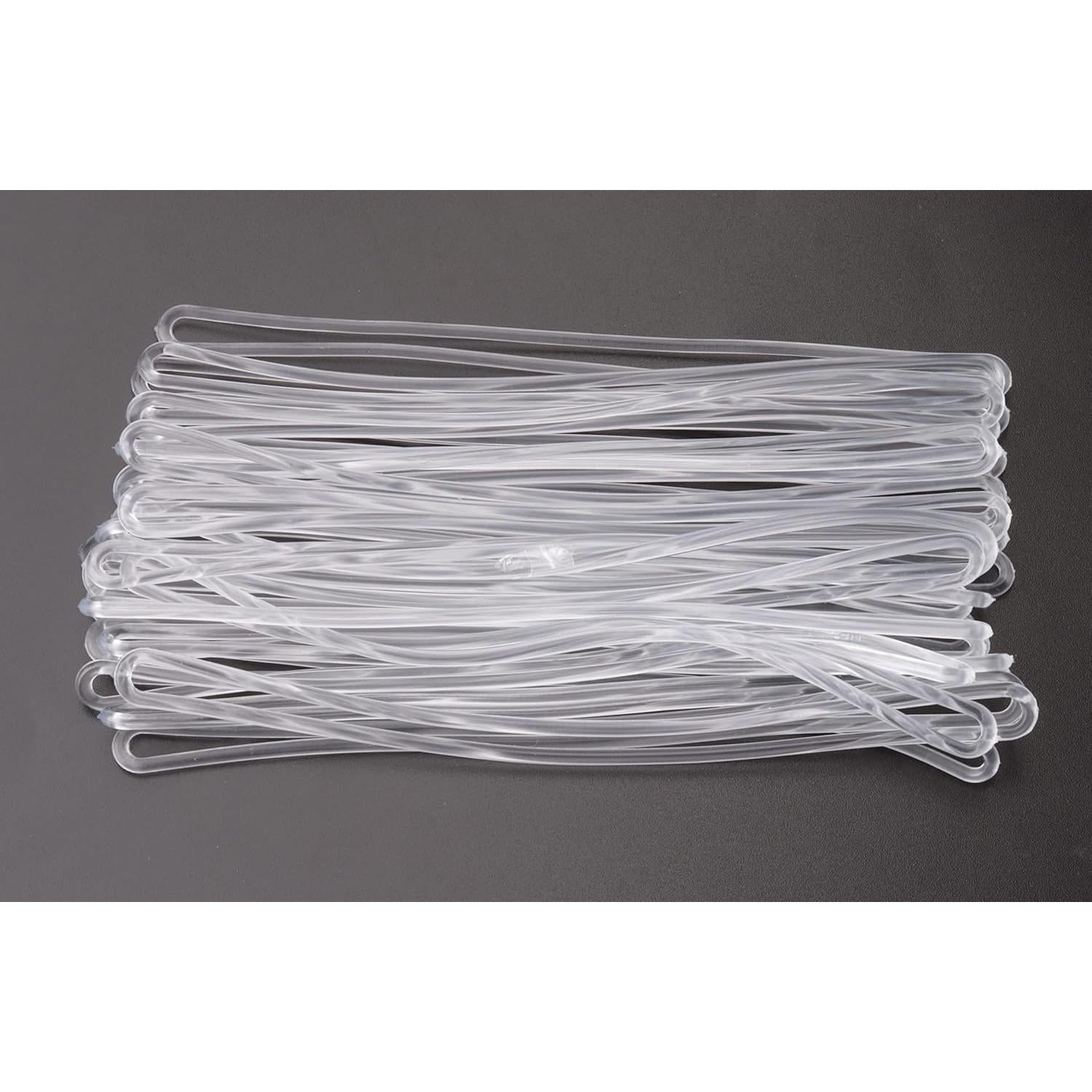 30 Lazos de Equipaje Transparentes Sowaka 15,24 cm Plástico