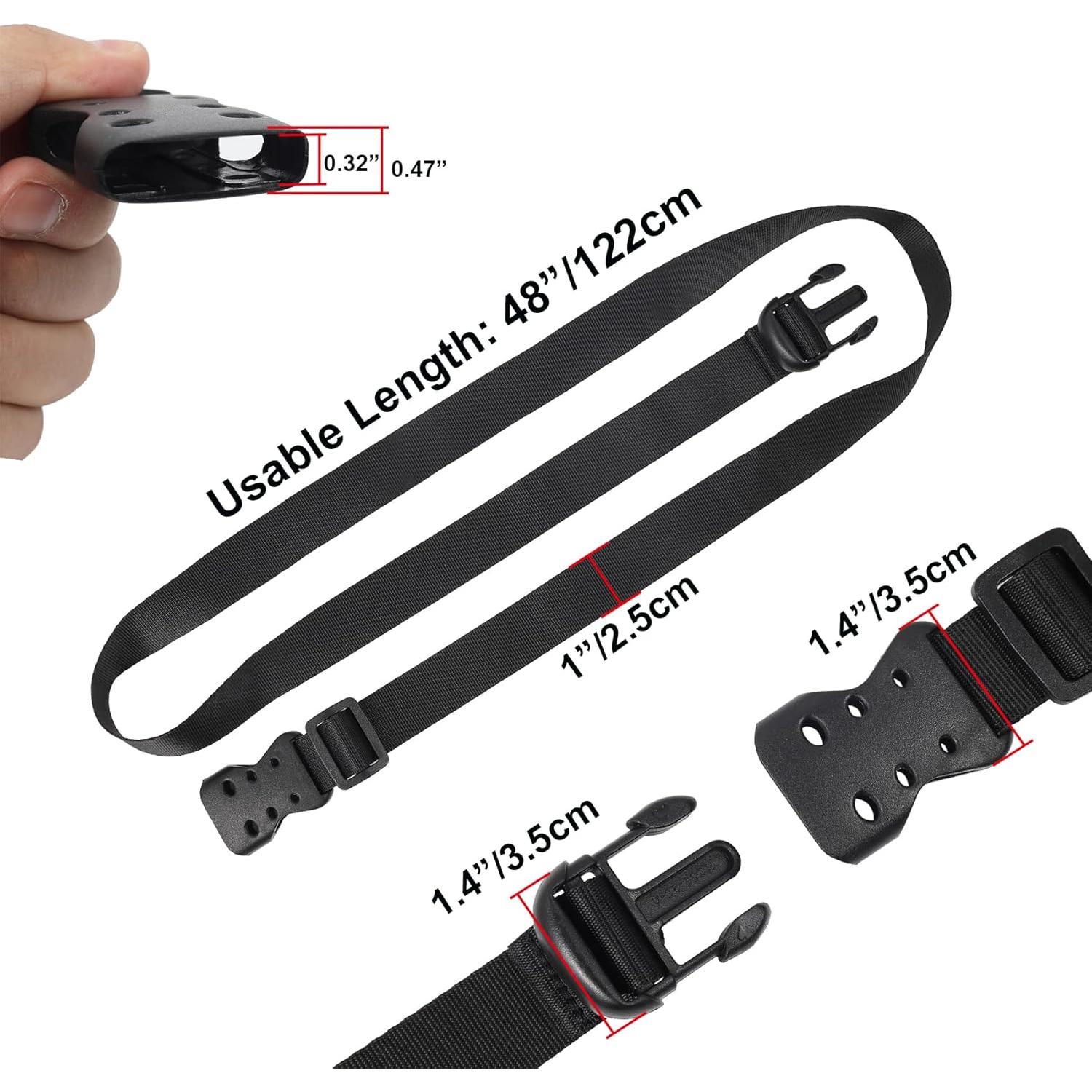 Correas Utilitarias Ayaport Nylon Ajustables 121,92 cm Paquete 4