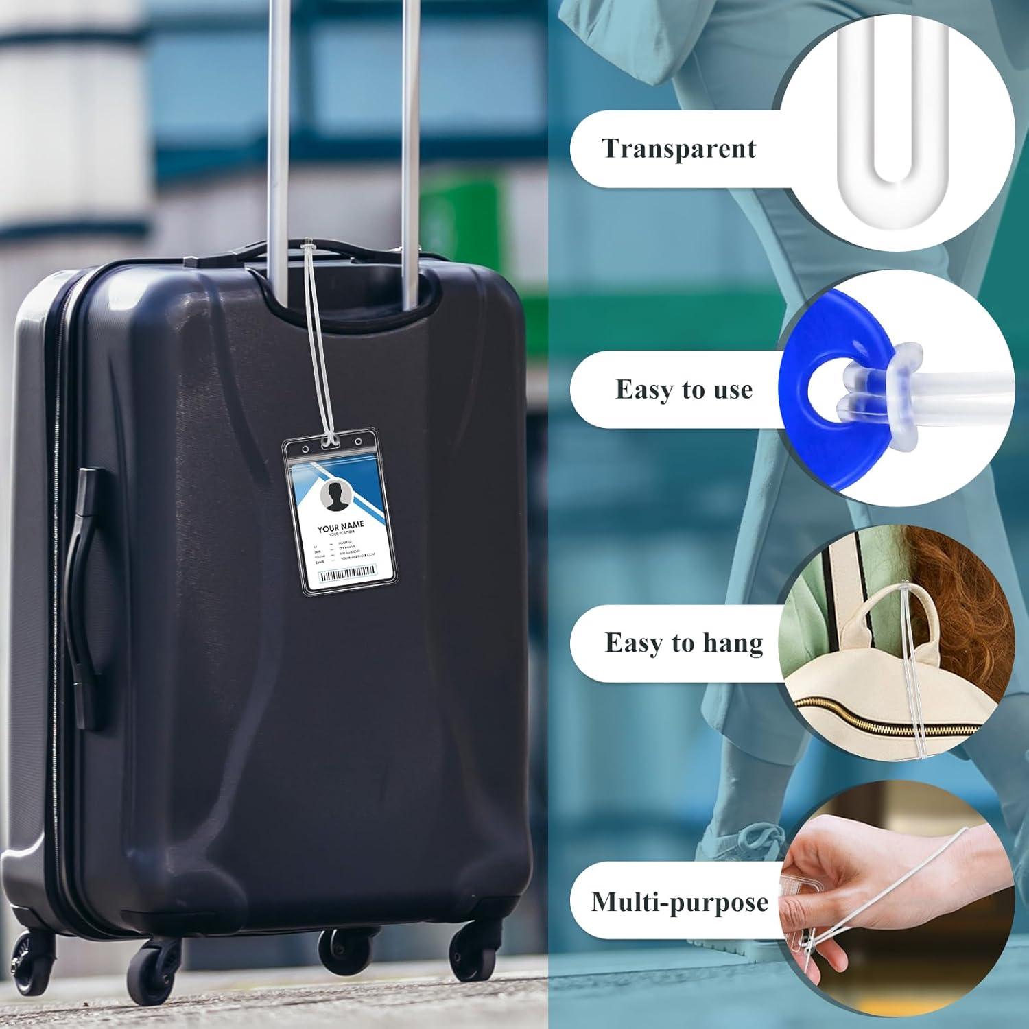 60 Correos de Etiqueta de Equipaje Koorito 15 cm Plástico