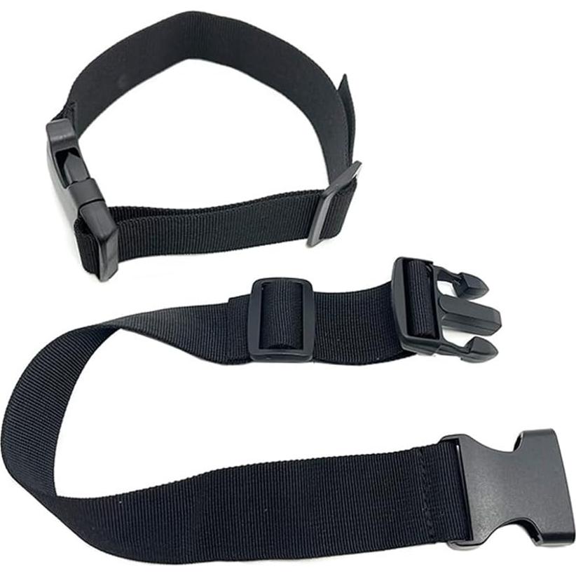 2 Piezas Correas de Equipaje Nylon Negro 2.5x120 cm Happyupcity