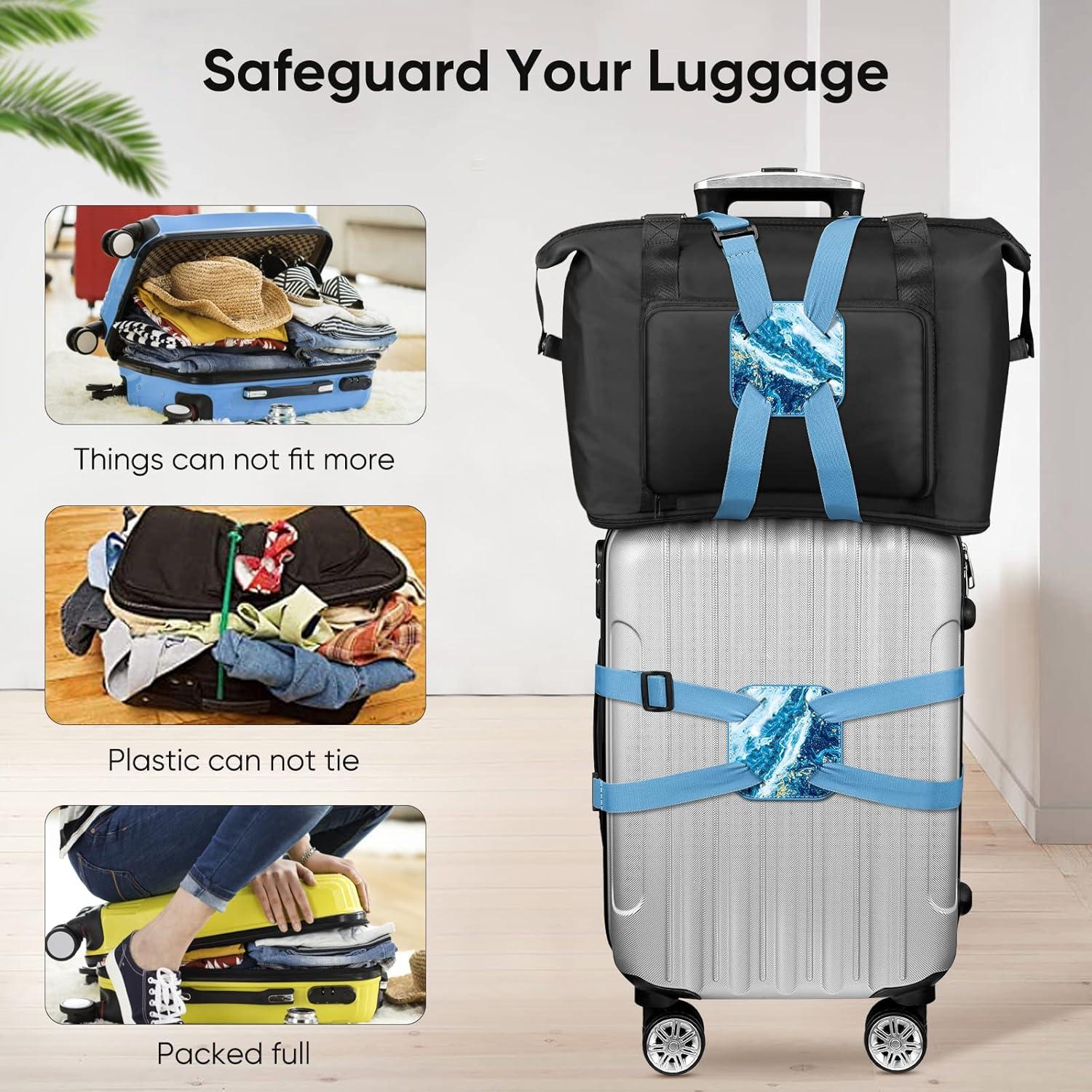 Correa de Equipaje FINPAC Ajustable de Poliester 0,09 kg