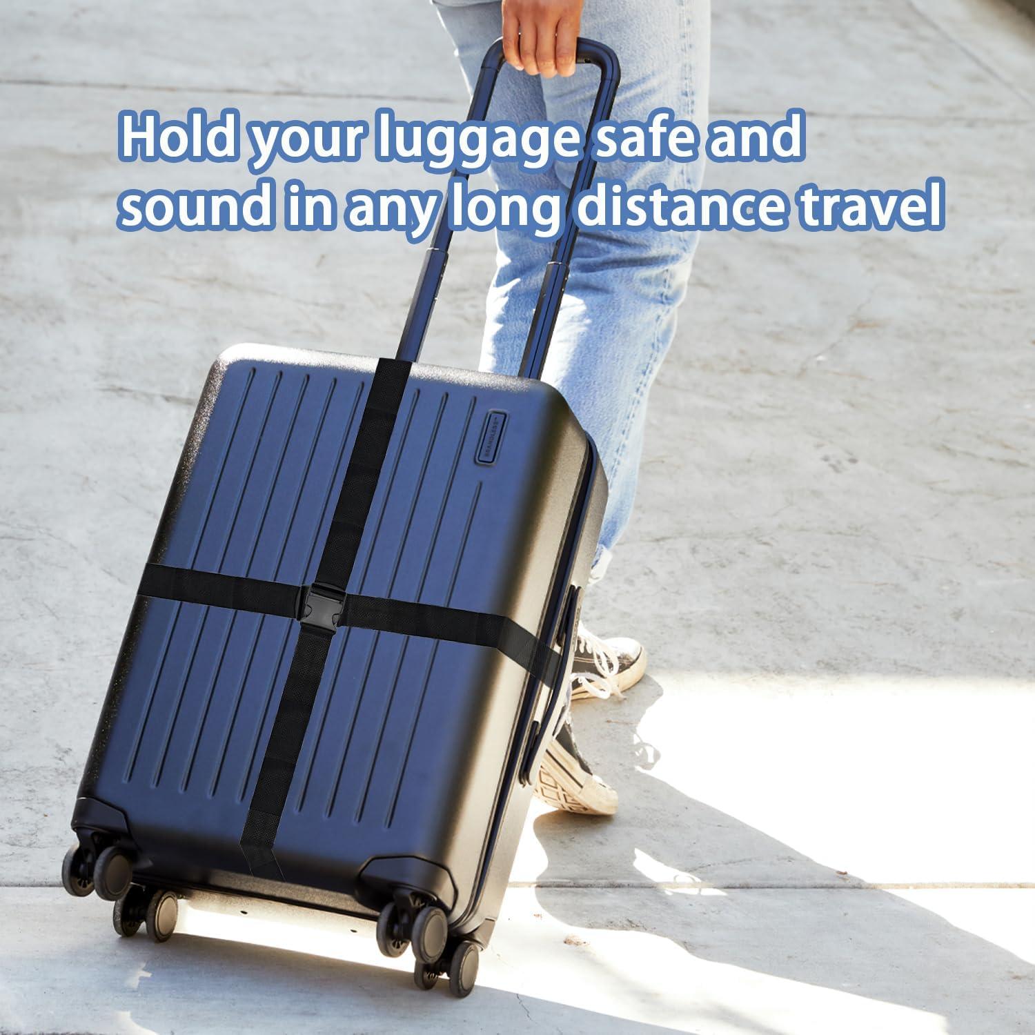 Correas de Equipaje Tmyjfjingxi 4 Piezas Ajustables 5 cm