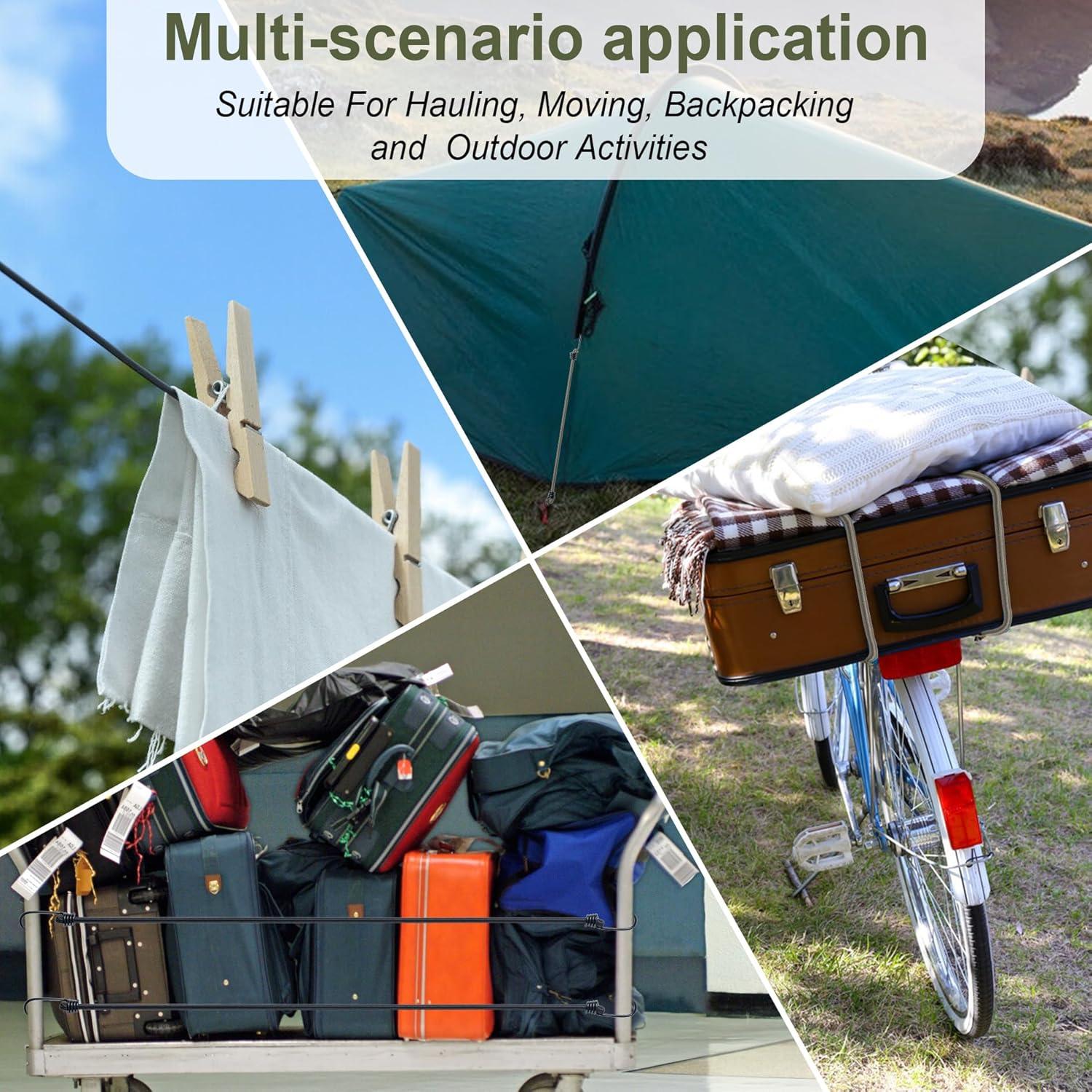 Cuerdas elásticas Aegero 47 cm 6 piezas alta resistencia