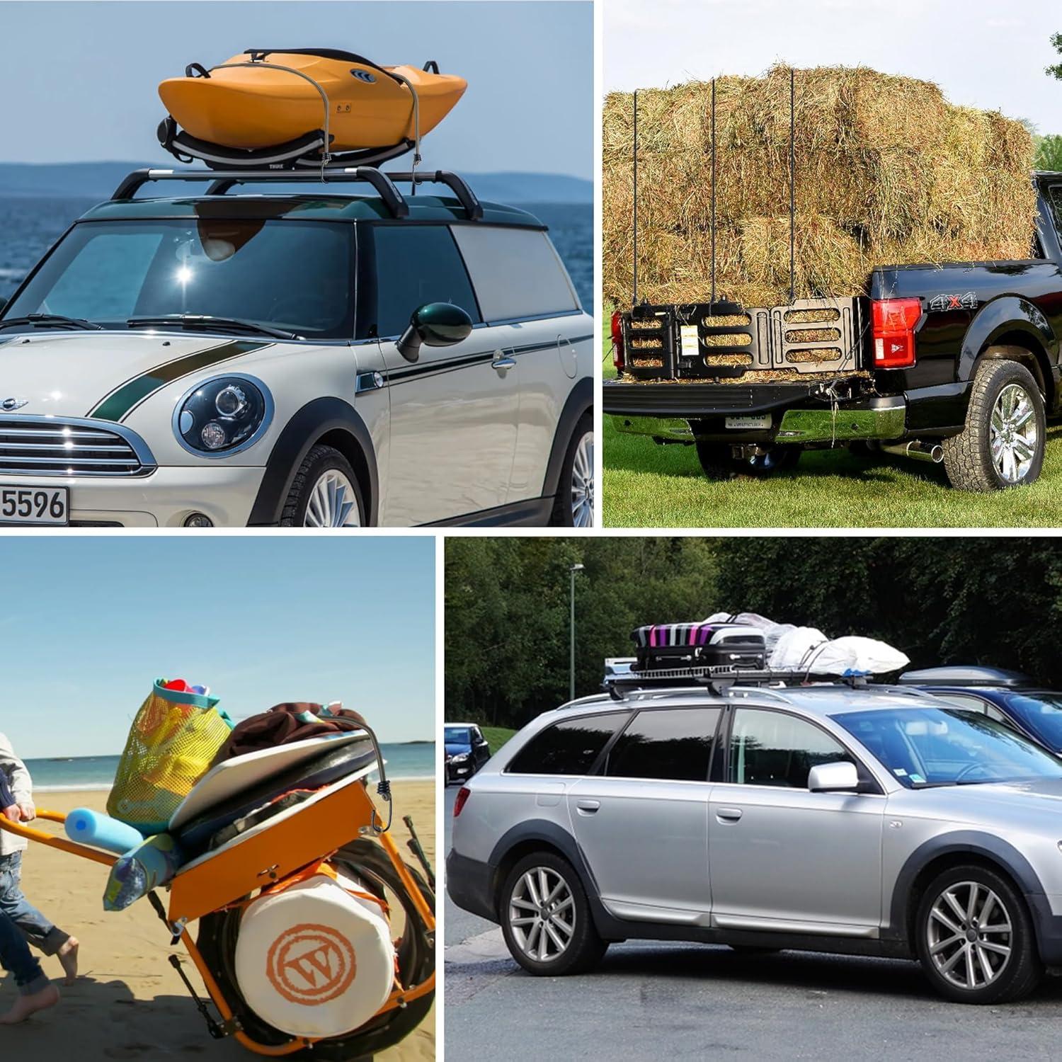 Cuerdas elásticas Aegero 47 cm 6 piezas alta resistencia