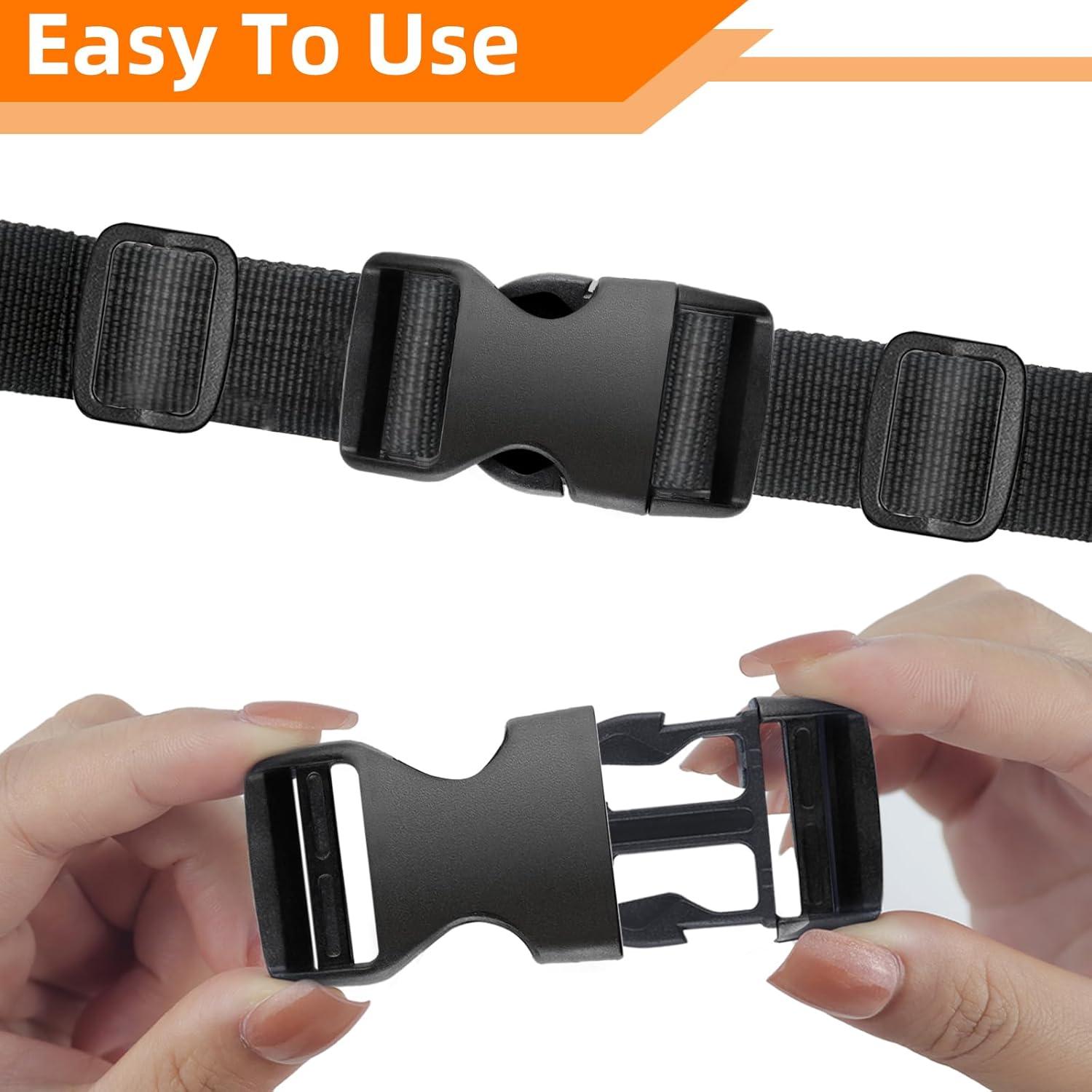 Juego de 8 Hebillas de 25mm Plástico POM para Correas